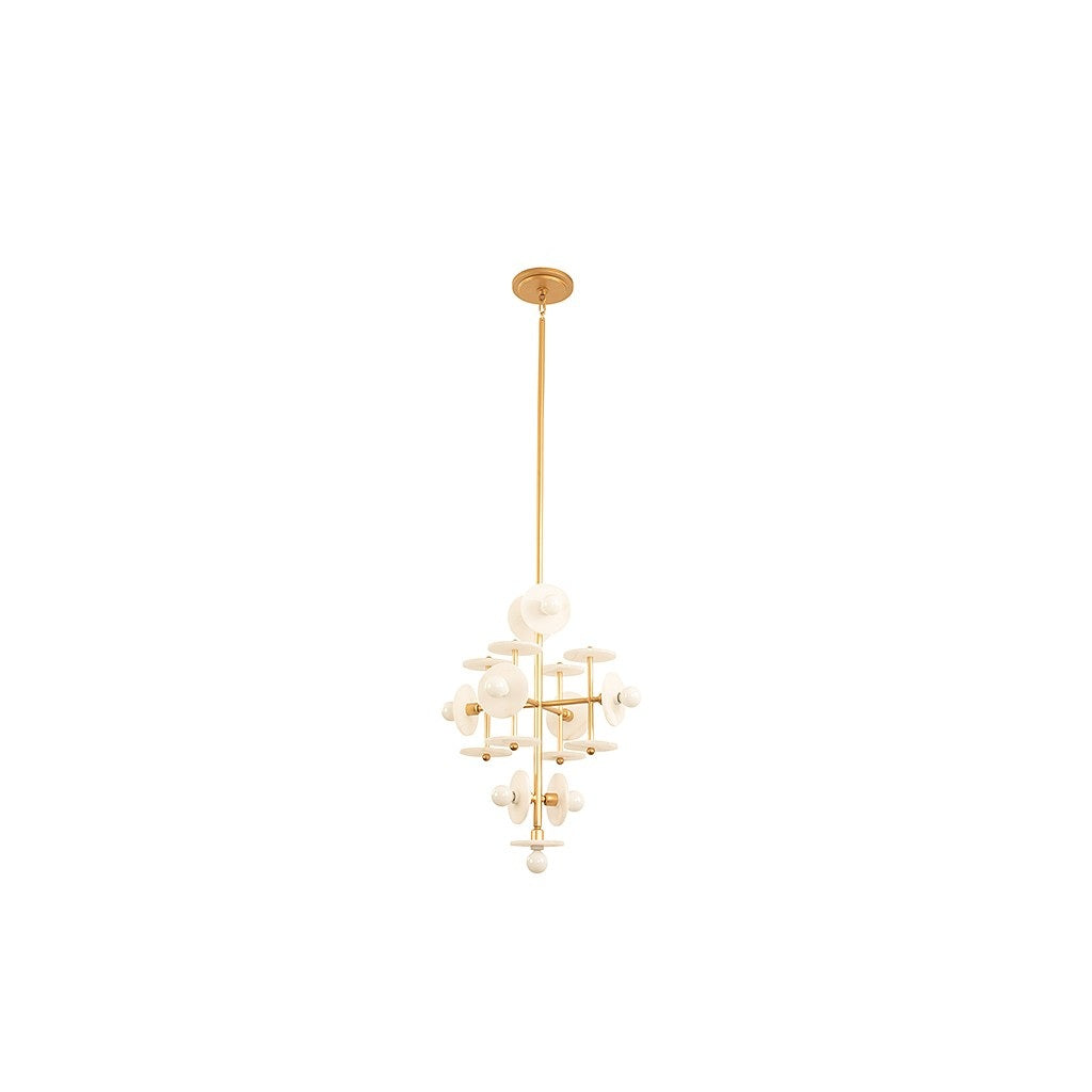 Savoy House - 1-1590-9-38 - Nine Light Pendant - Amani - Gold