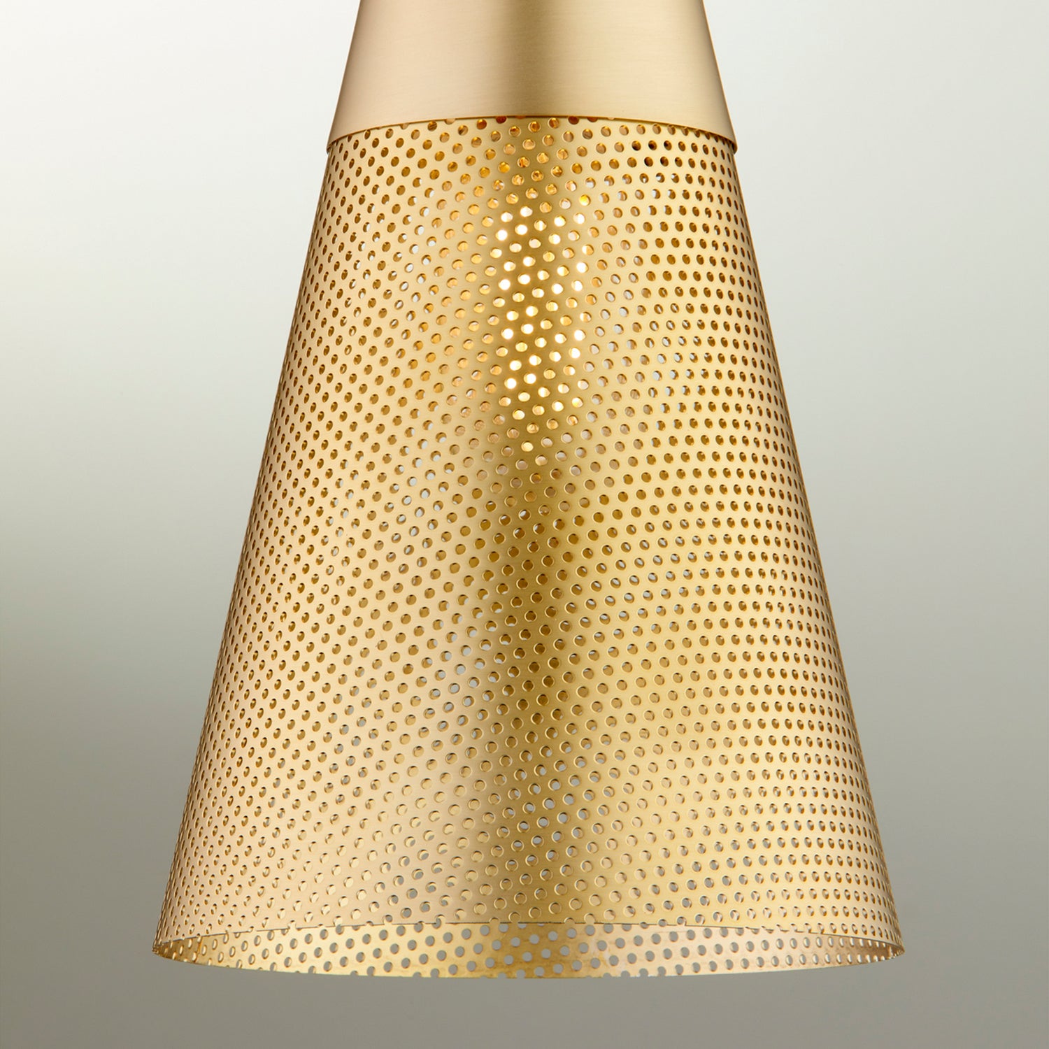 Quorum - 1316-80 - One Light Pendant - Mesh Cone Pendants - Aged Brass