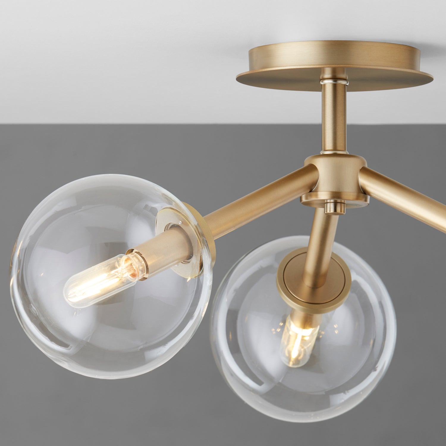 Quorum - 3132-21-80 - Three Light Ceiling Mount - Rovi - Aged Brass