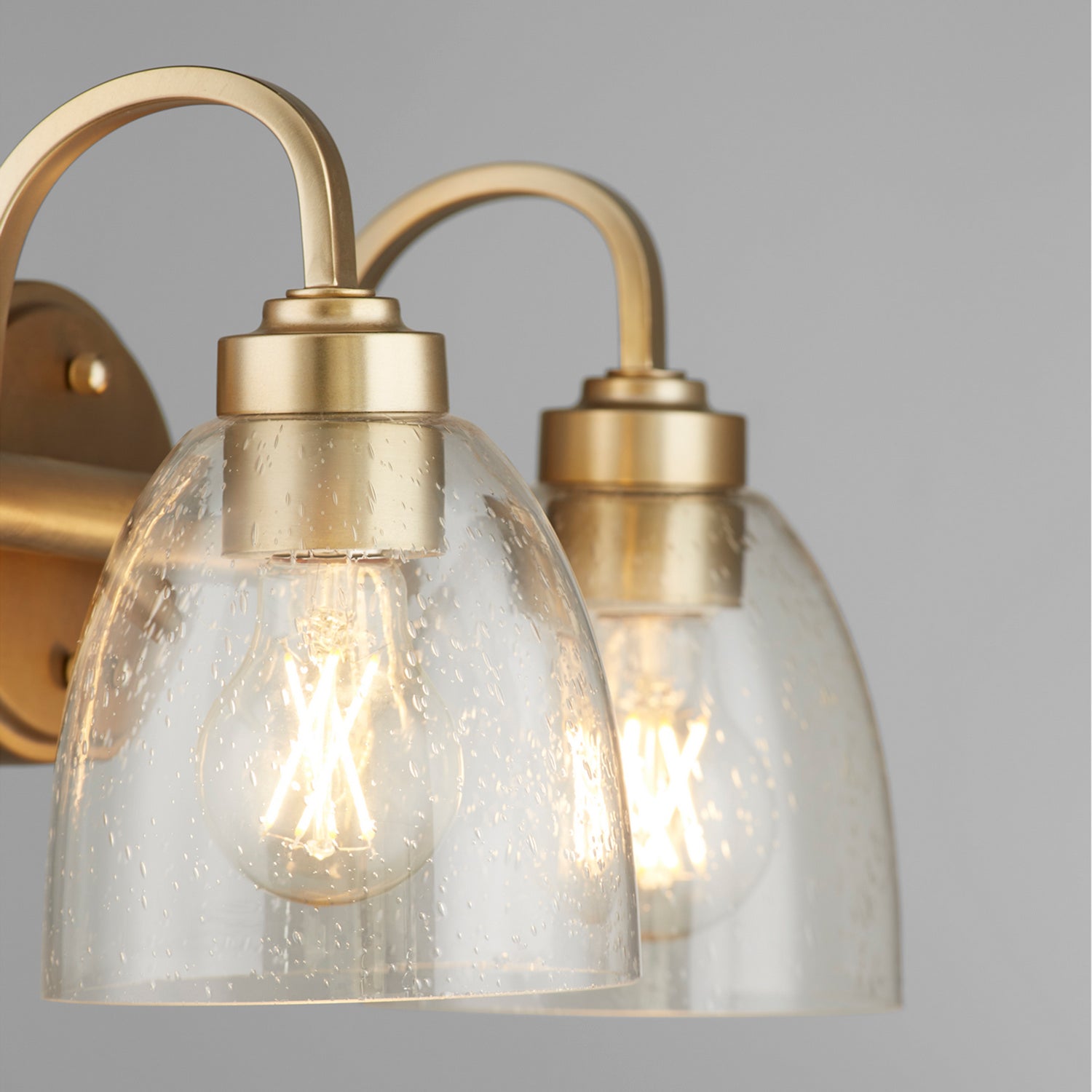 Quorum - 5060-2-280 - Two Light Vanity - Reyes - Aged Brass