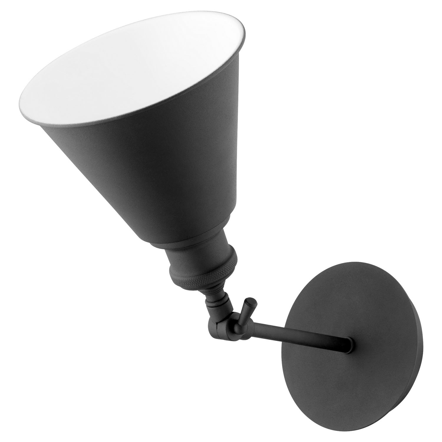 Quorum - 5390-69 - One Light Wall Mount - Metal Cone Lighting - Textured Black