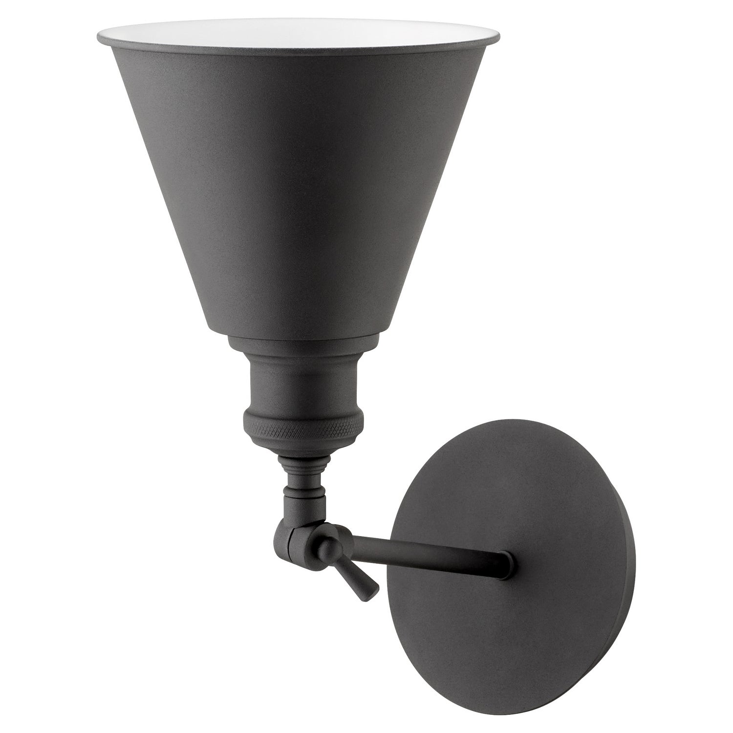 Quorum - 5390-69 - One Light Wall Mount - Metal Cone Lighting - Textured Black