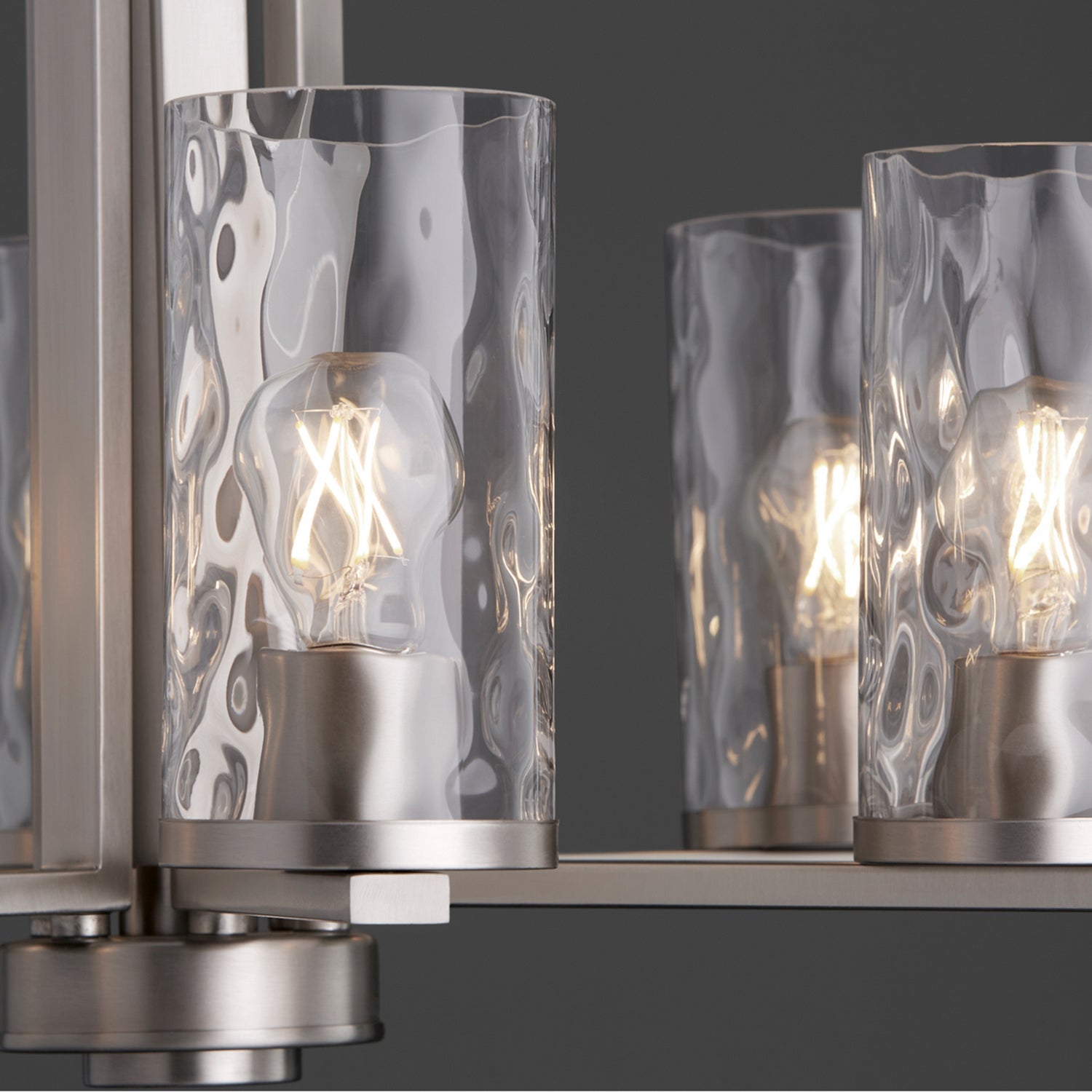 Quorum - 6111-6-65 - Six Light Chandelier - Steinway - Satin Nickel