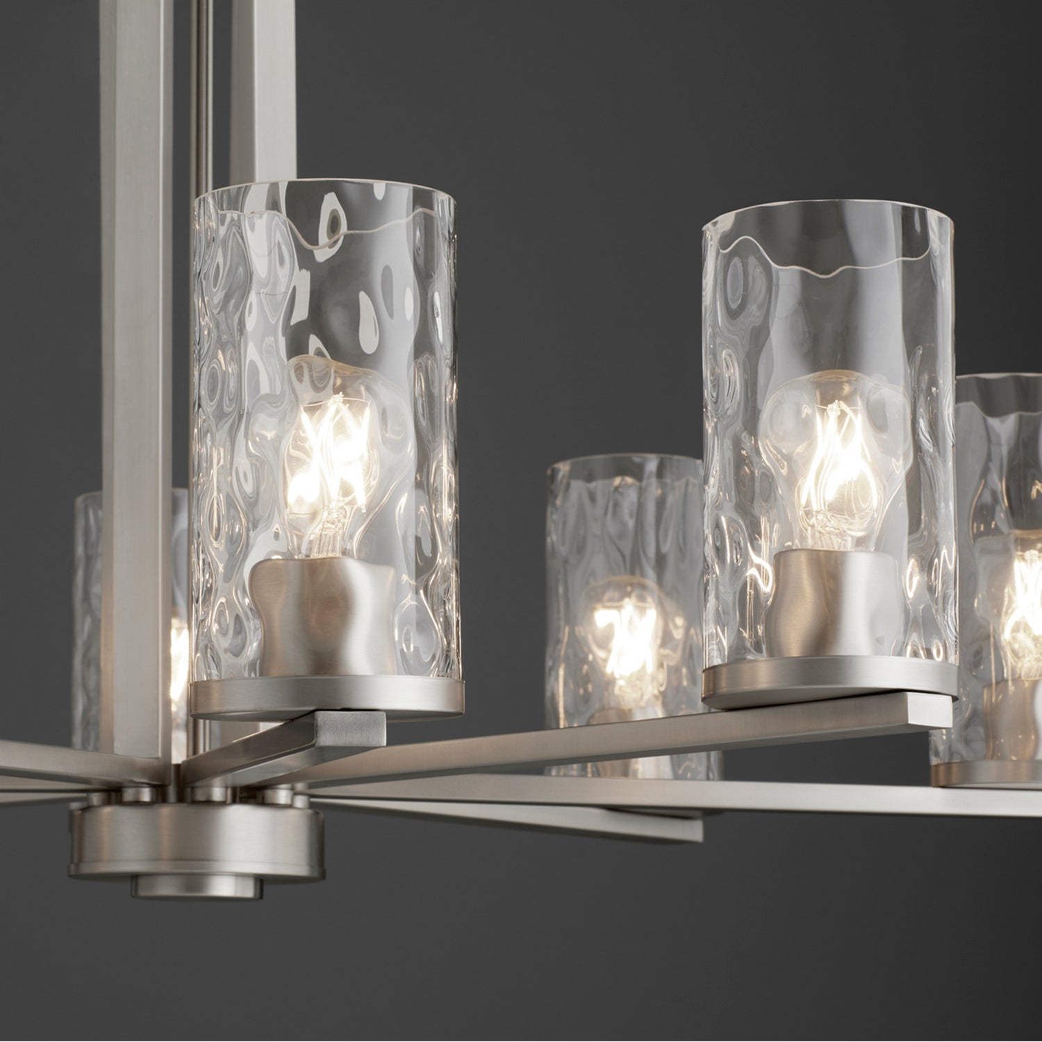 Quorum - 6111-8-65 - Eight Light Chandelier - Steinway - Satin Nickel