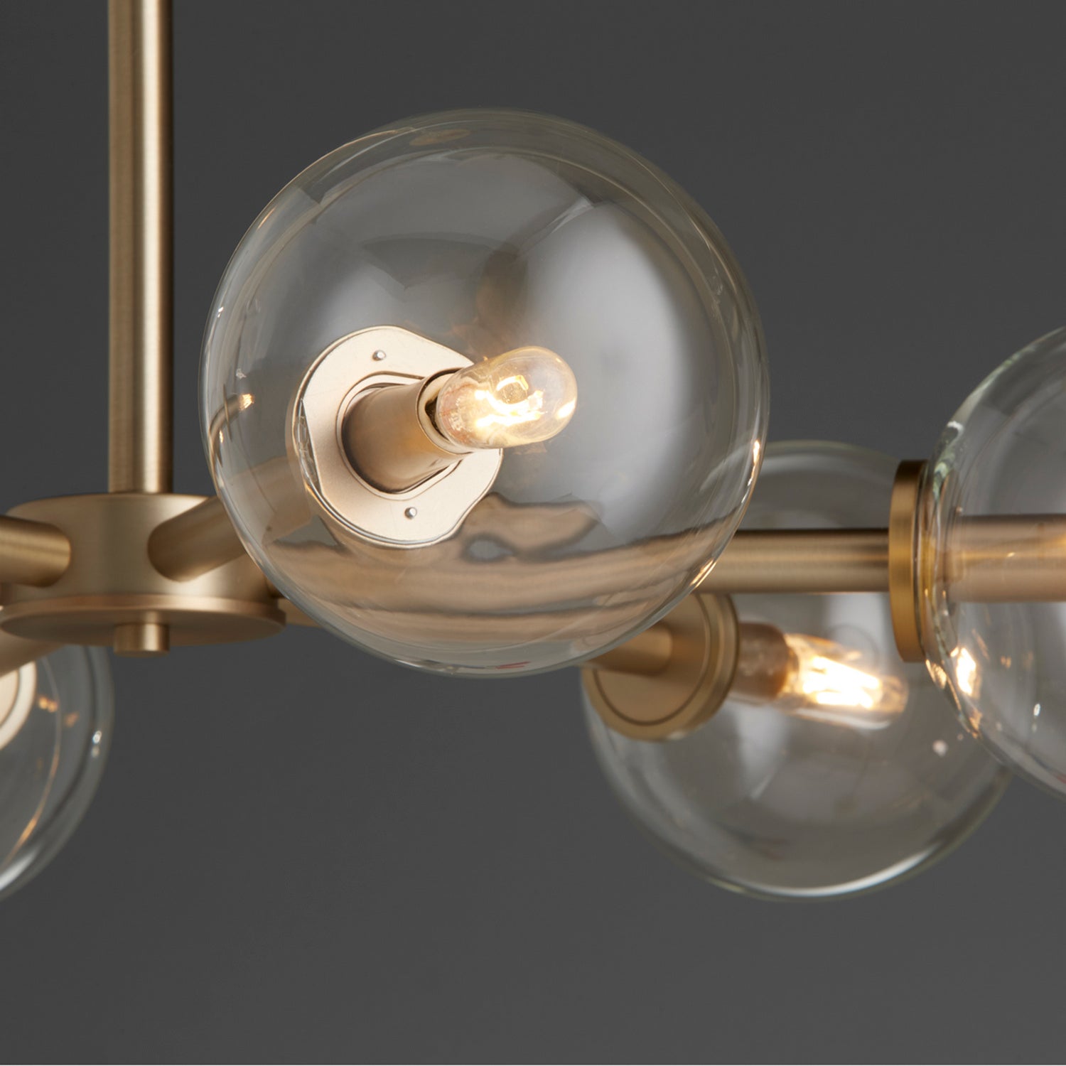 Quorum - 6132-6-80 - Six Light Chandelier - Rovi - Aged Brass