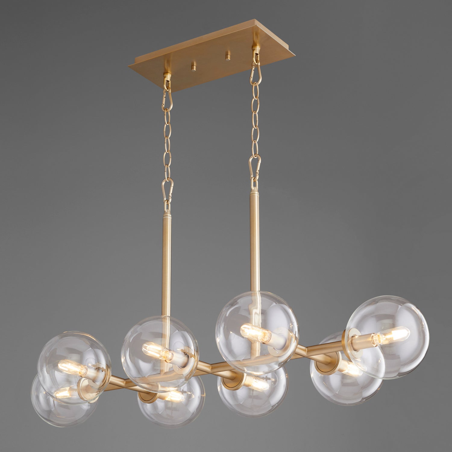 Quorum - 6132-8-80 - Eight Light Chandelier - Rovi - Aged Brass
