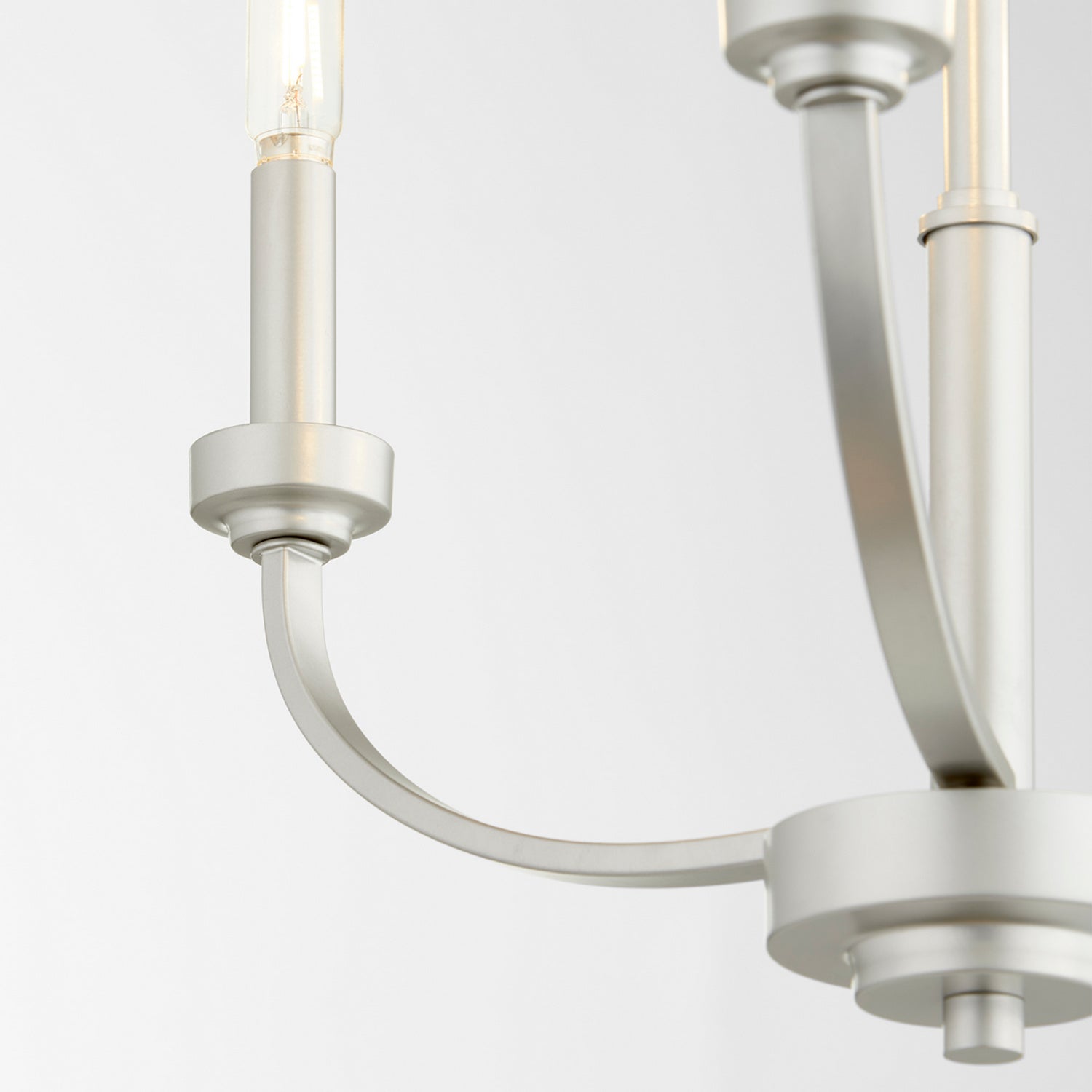 Quorum - 6160-3-64 - Three Light Chandelier - Reyes - Classic Nickel