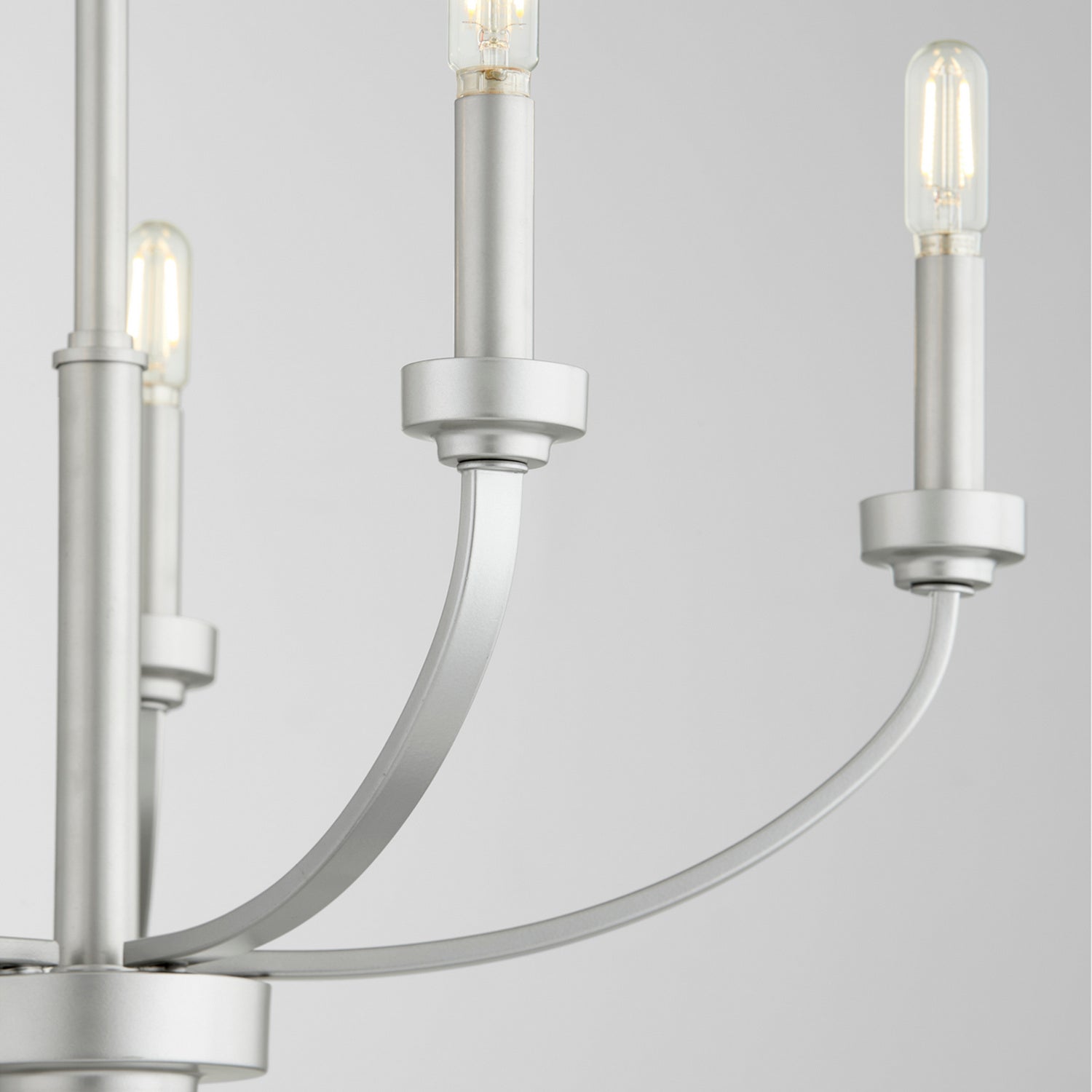 Quorum - 6160-5-64 - Five Light Chandelier - Reyes - Classic Nickel