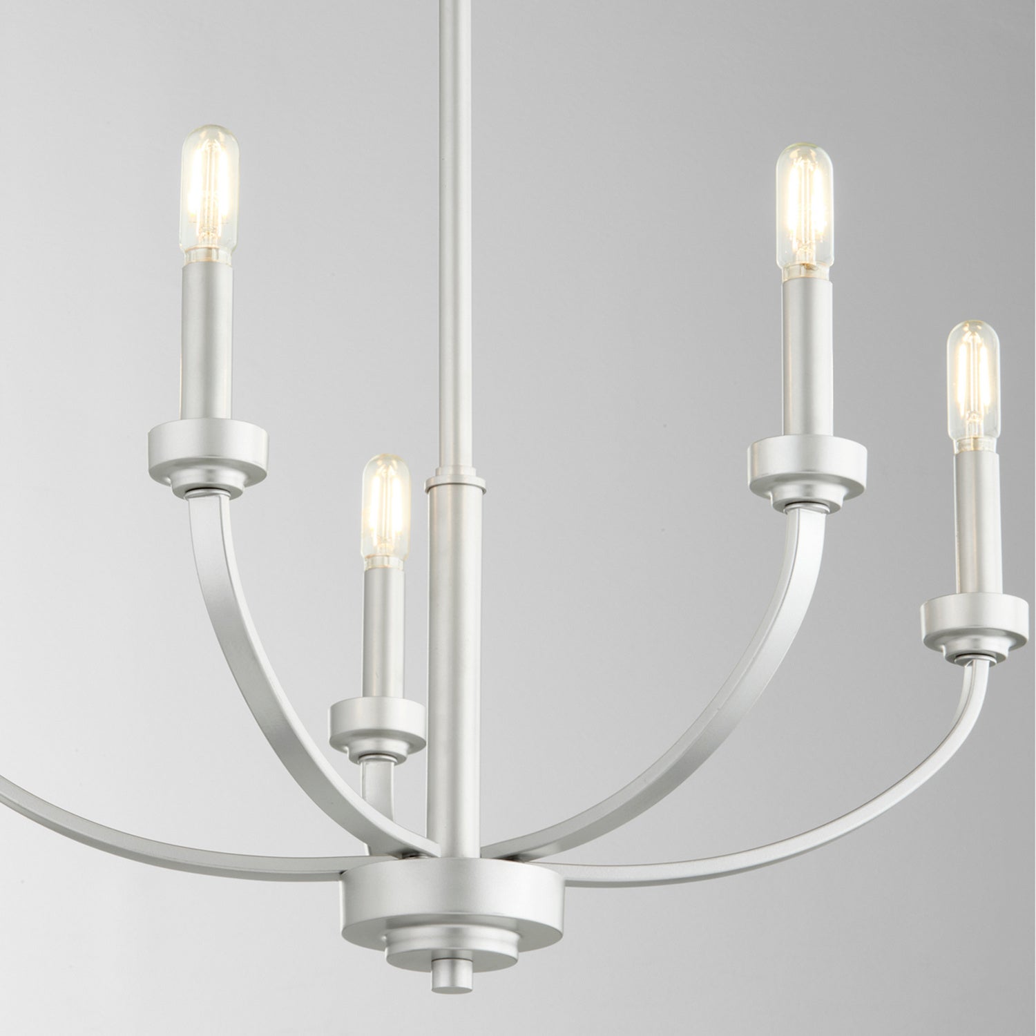 Quorum - 6160-5-64 - Five Light Chandelier - Reyes - Classic Nickel
