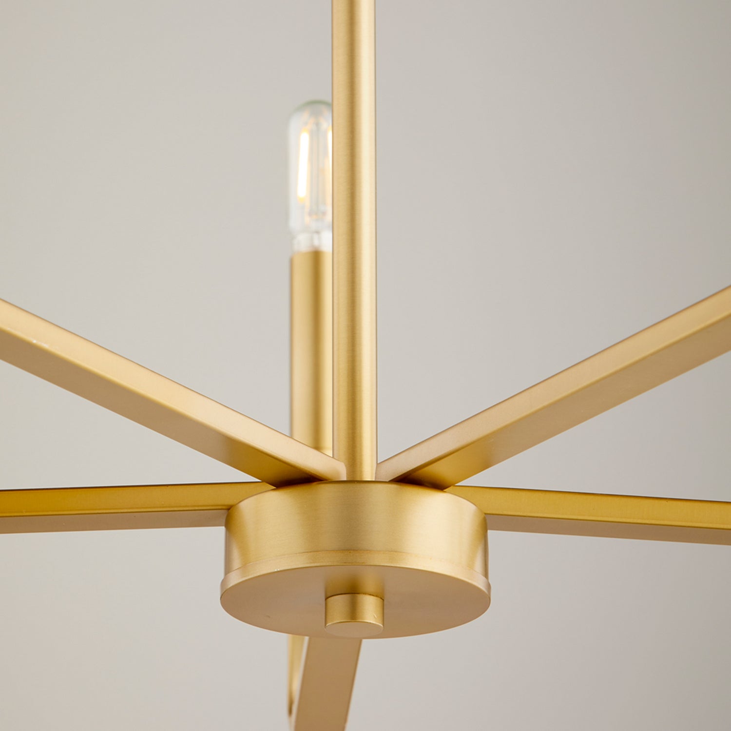 Quorum - 6210-5-80 - Six Light Chandelier - Tempo - Aged Brass
