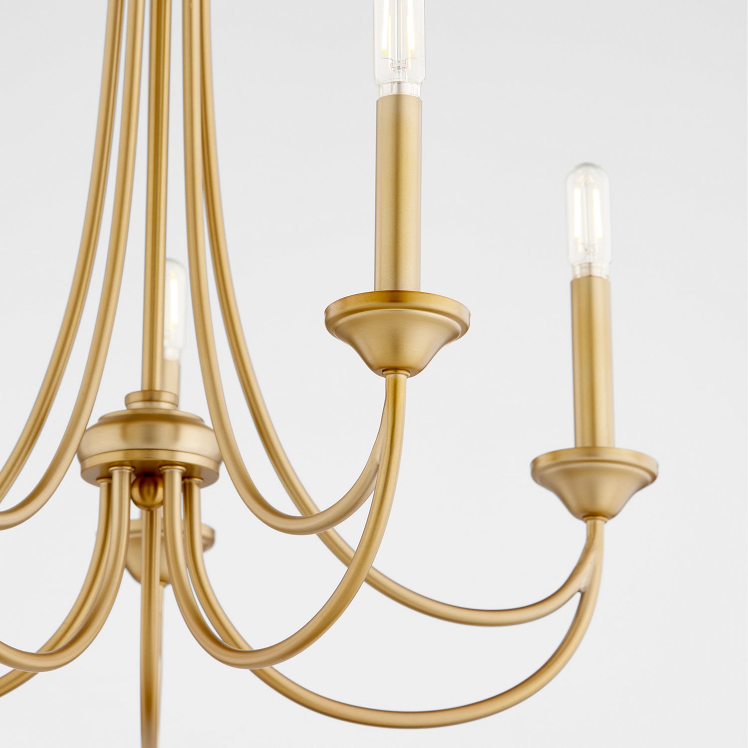 Quorum - 6250-5-80 - Five Light Chandelier - Brooks - Aged Brass