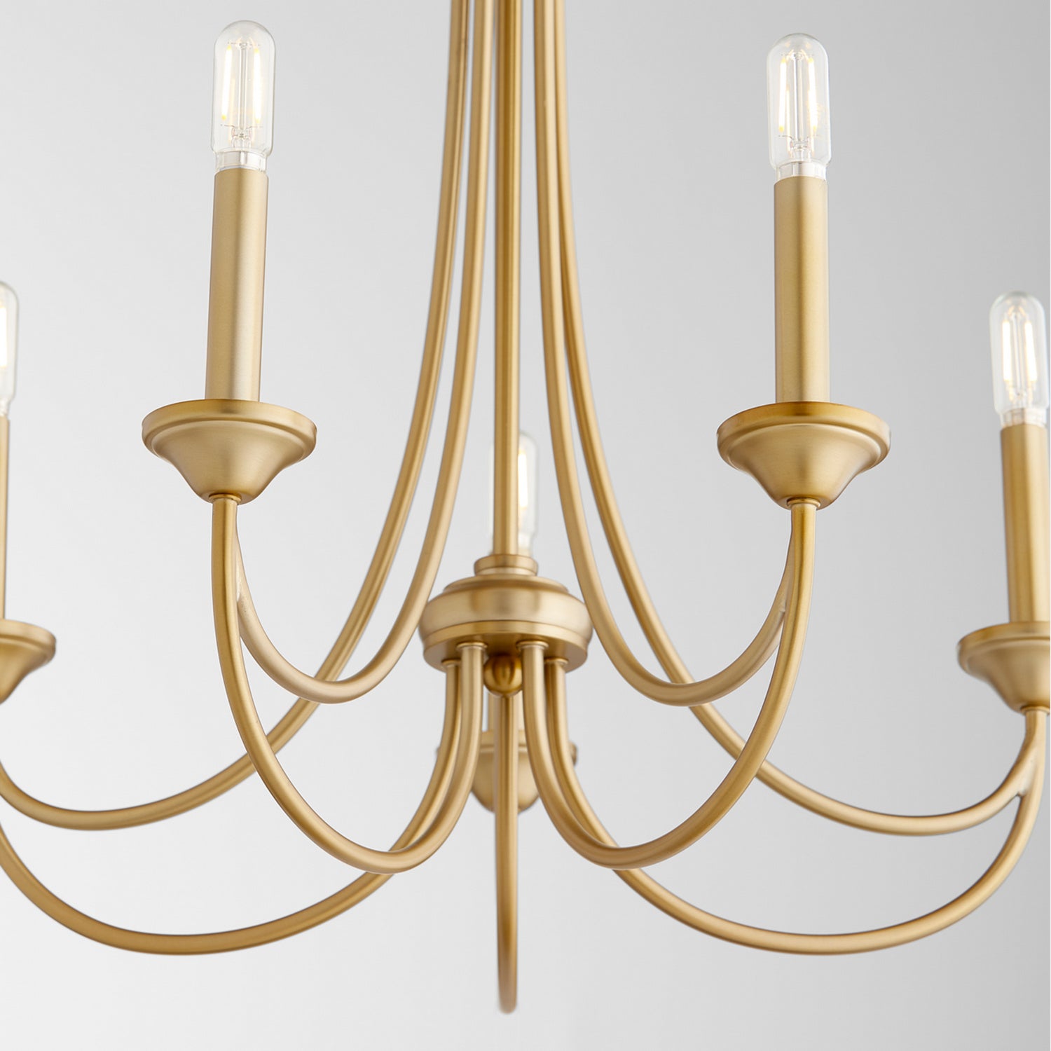 Quorum - 6250-5-80 - Five Light Chandelier - Brooks - Aged Brass