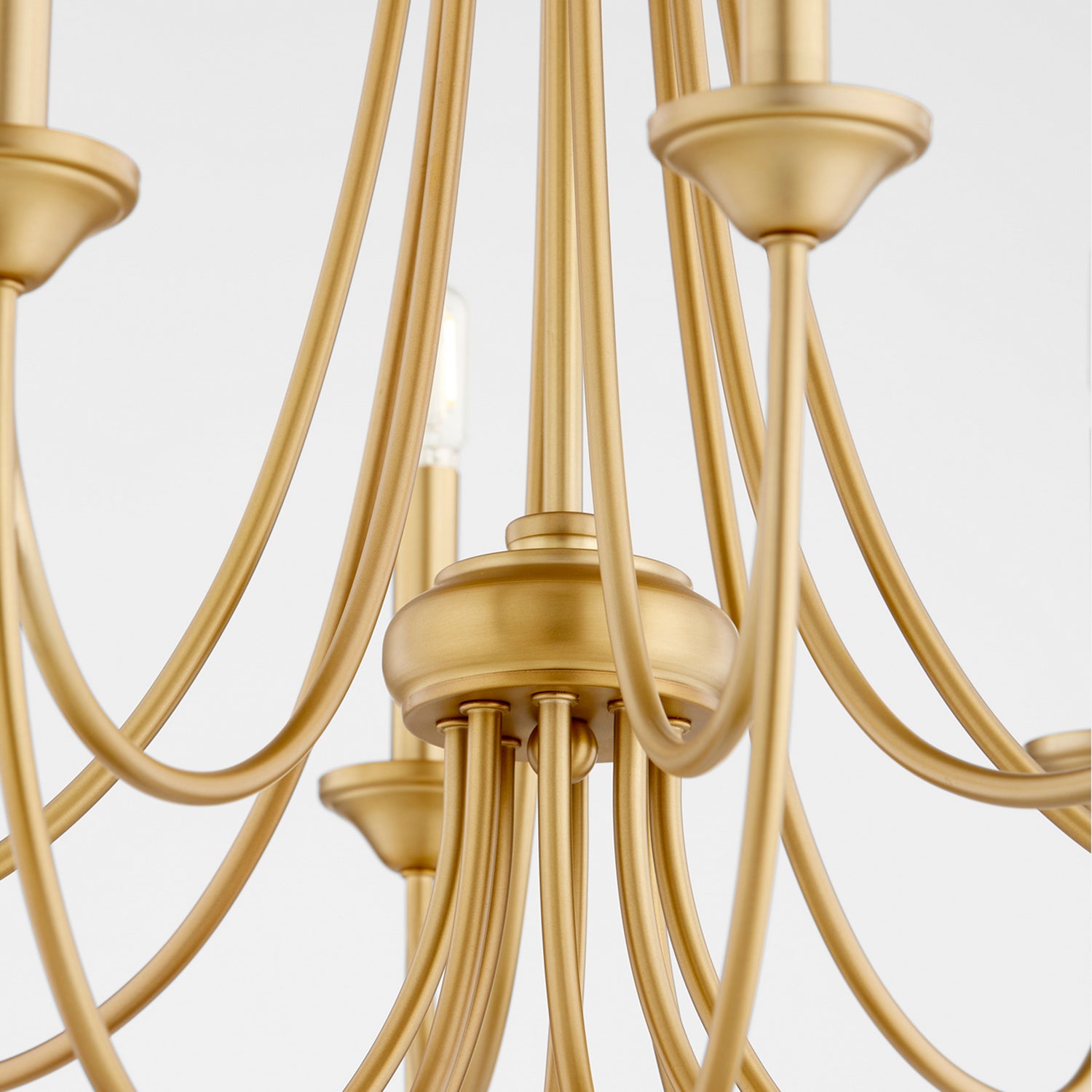 Quorum - 6250-8-80 - Eight Light Chandelier - Brooks - Aged Brass
