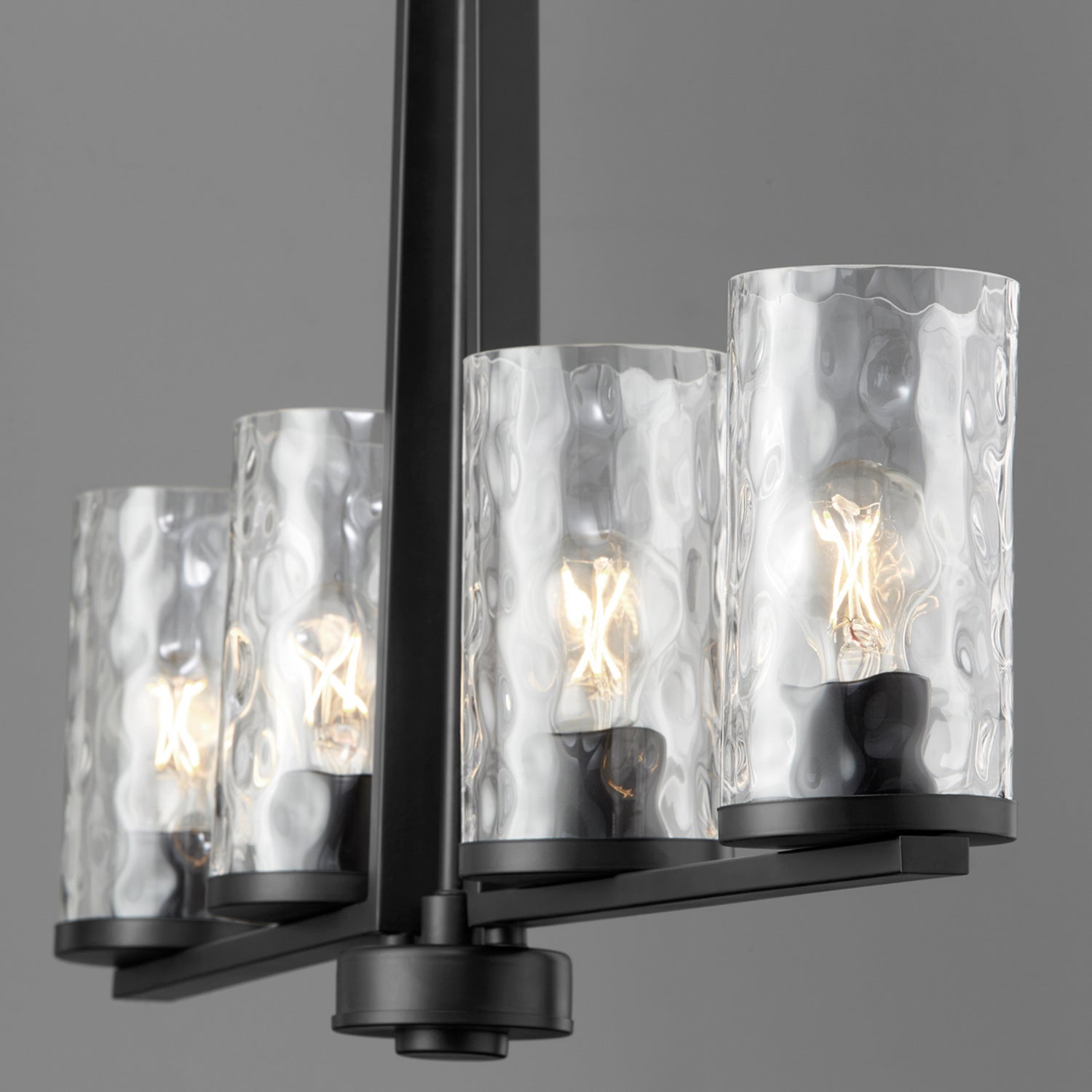 Quorum - 6511-4-59 - Four Light Linear Chandelier - Steinway - Matte Black