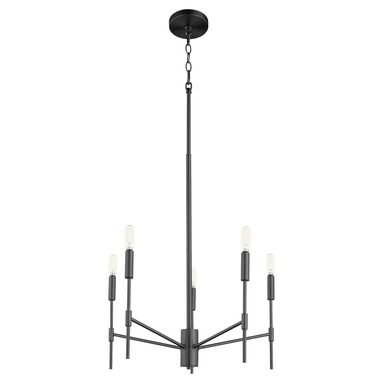 Quorum - 663-5-59 - Five Light Chandelier - Hamilton - Matte Black