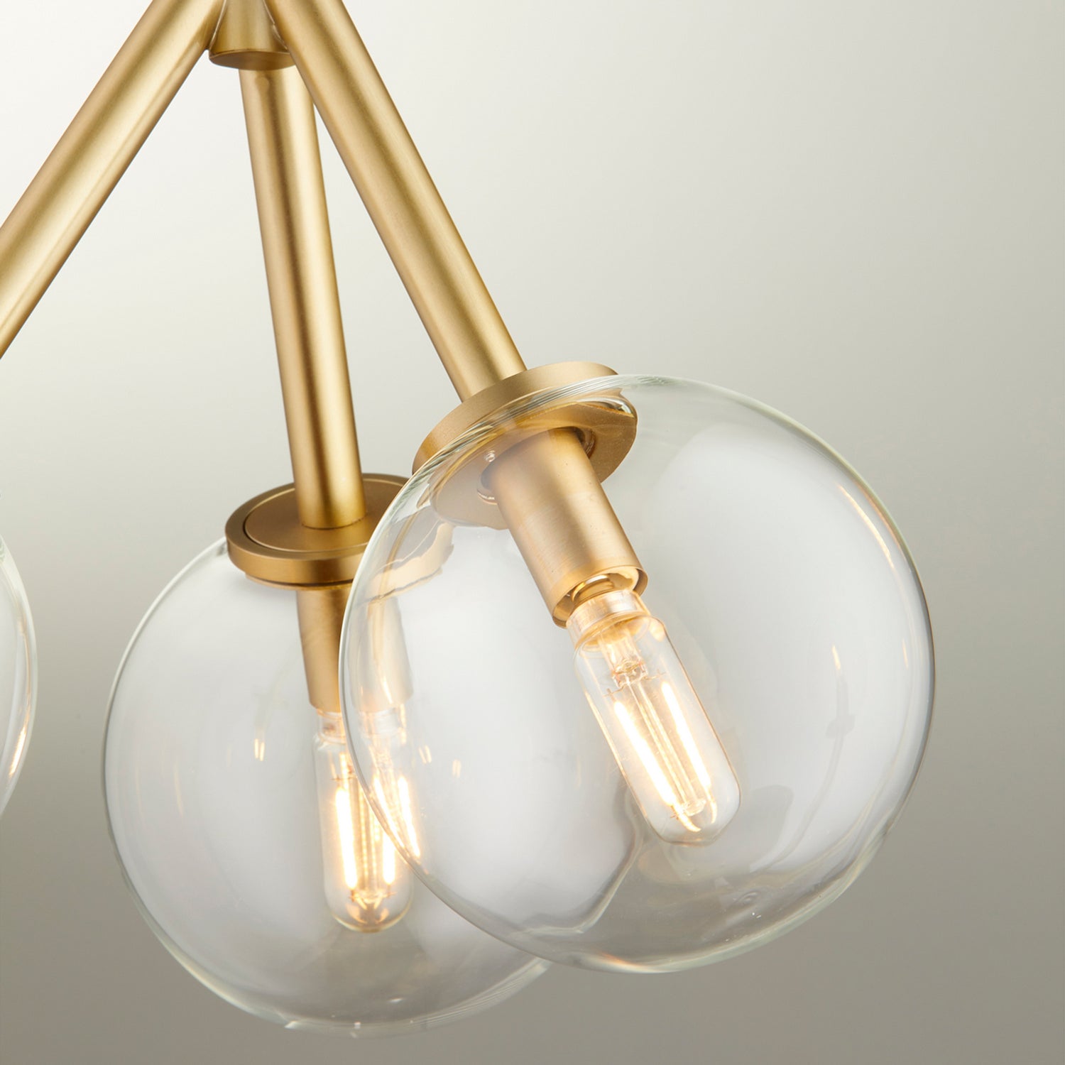 Quorum - 8132-3-80 - Three Light Pendant - Rovi - Aged Brass