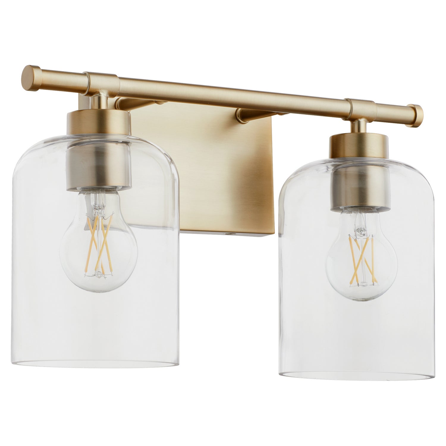 Quorum - 5374-2-80 - Two Light Vanity - Tribute - Aged Brass