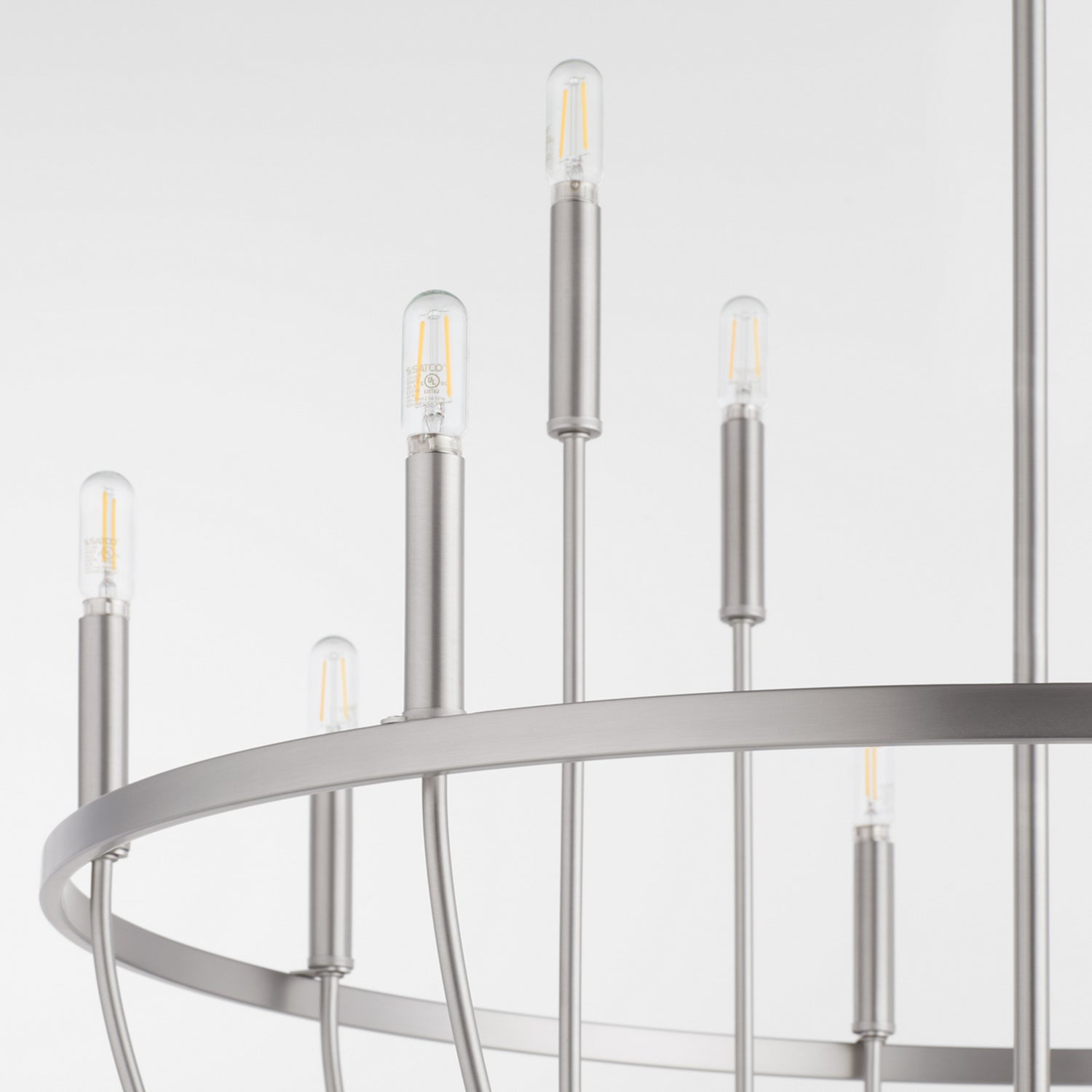 Quorum - 6374-12-65 - 12 Light Chandelier - Tribute - Satin Nickel