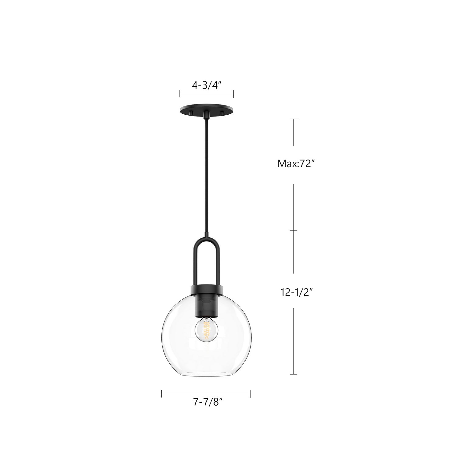 Alora - PD601608MBOP - One Light Pendant - Soji - Matte Black/Opal Matte Glass