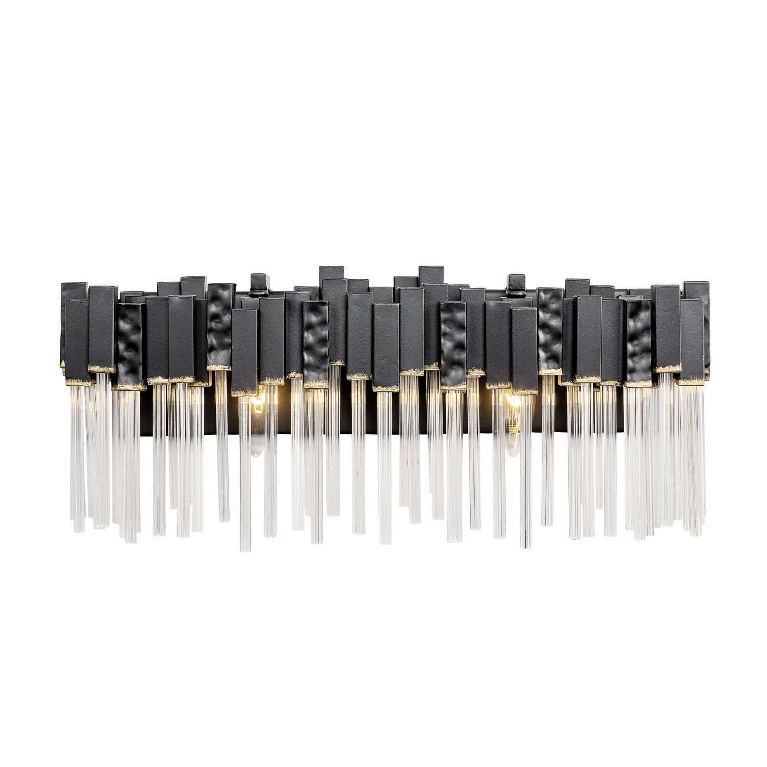 Varaluz - 309B02MBFG - Two Light Bath - Matrix - Matte Black/French Gold