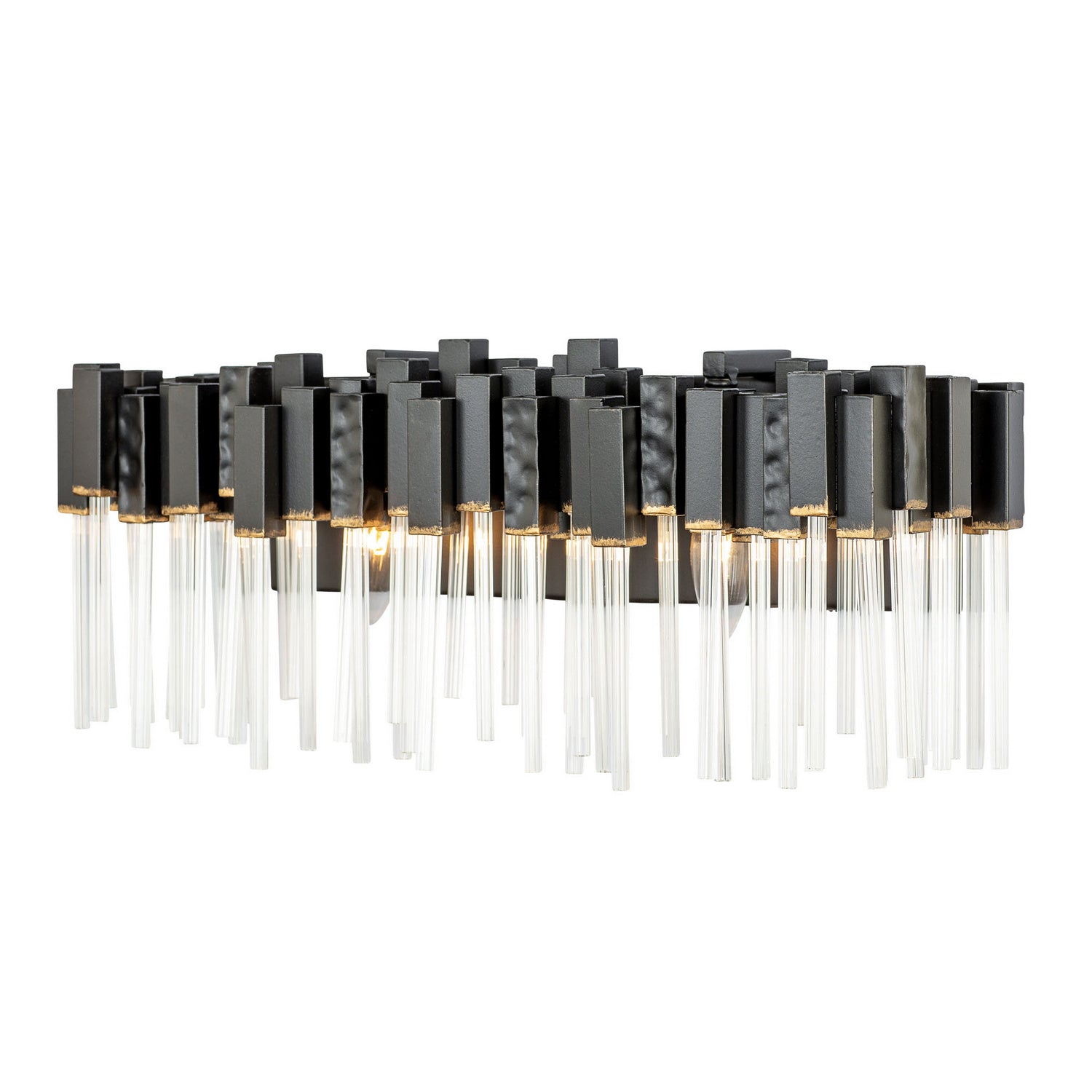 Varaluz - 309B02MBFG - Two Light Bath - Matrix - Matte Black/French Gold