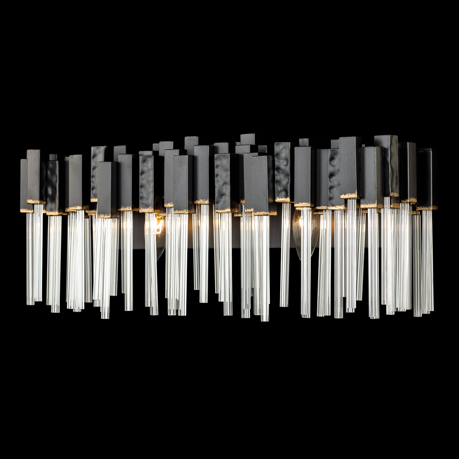 Varaluz - 309B02MBFG - Two Light Bath - Matrix - Matte Black/French Gold