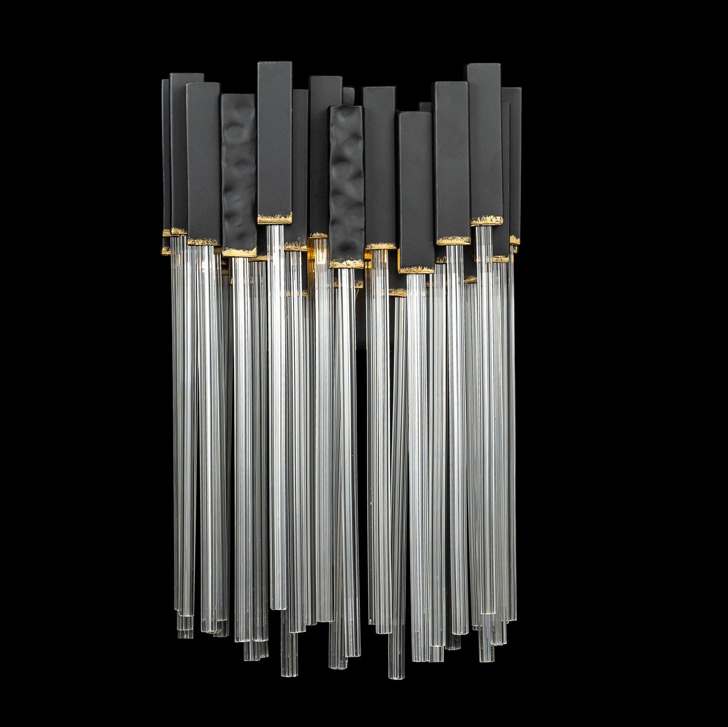 Varaluz - 309W01MBFG - One Light Wall Sconce - Matrix - Matte Black/French Gold
