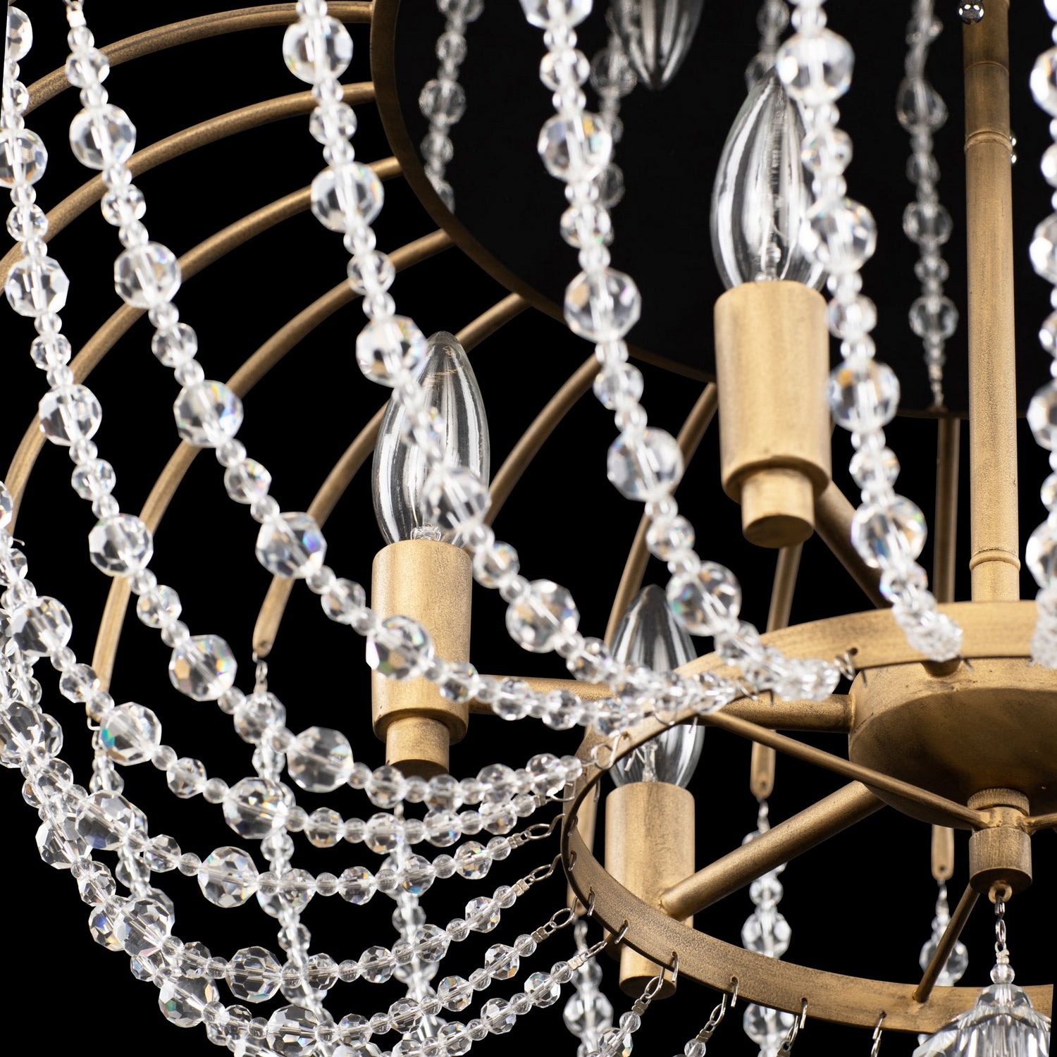 Varaluz - 343S06HG - Six Light Semi-Flush Mount - Voliere - Havana Gold