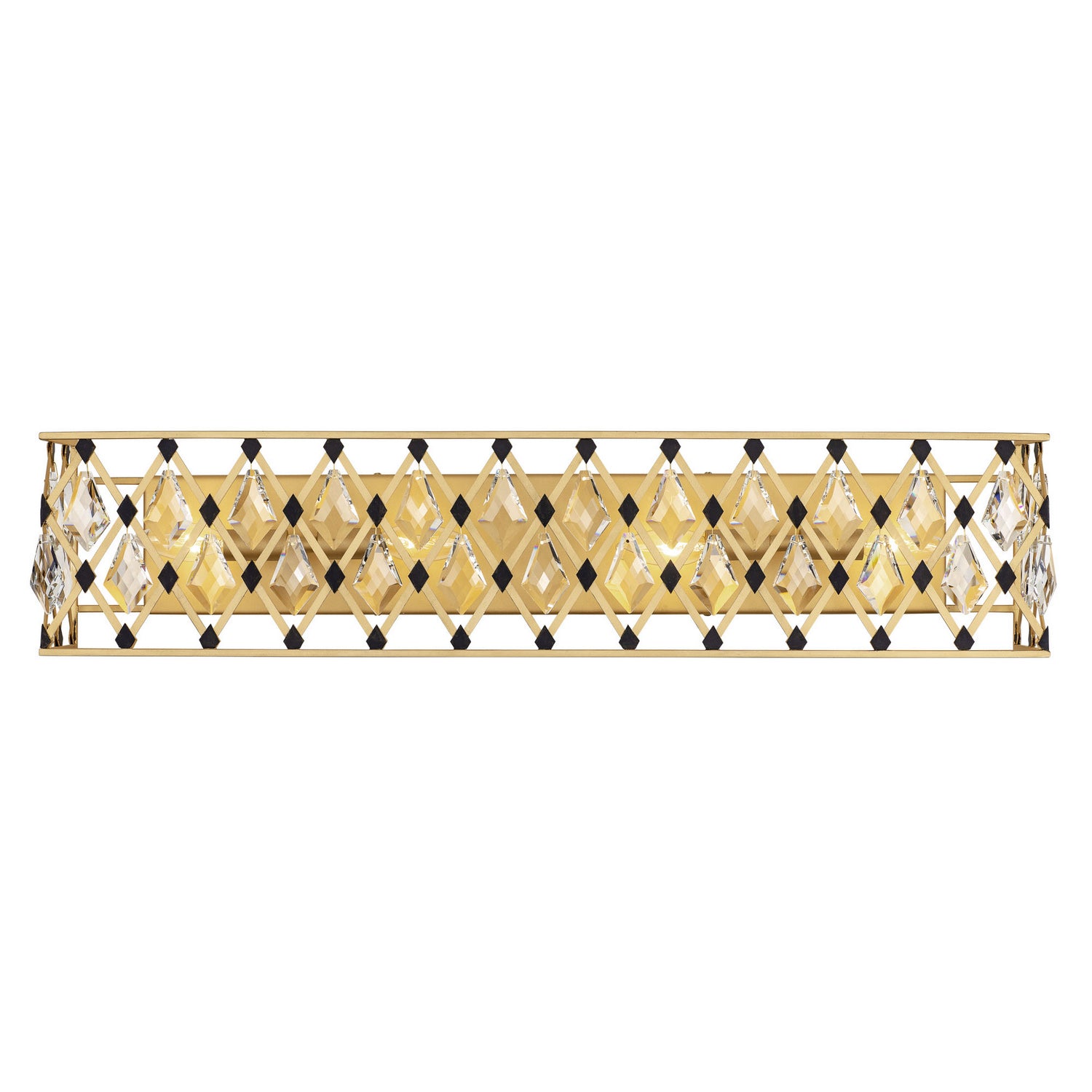 Varaluz - 345B04FGMB - Four Light Bath - Windsor - French Gold/Matte Black