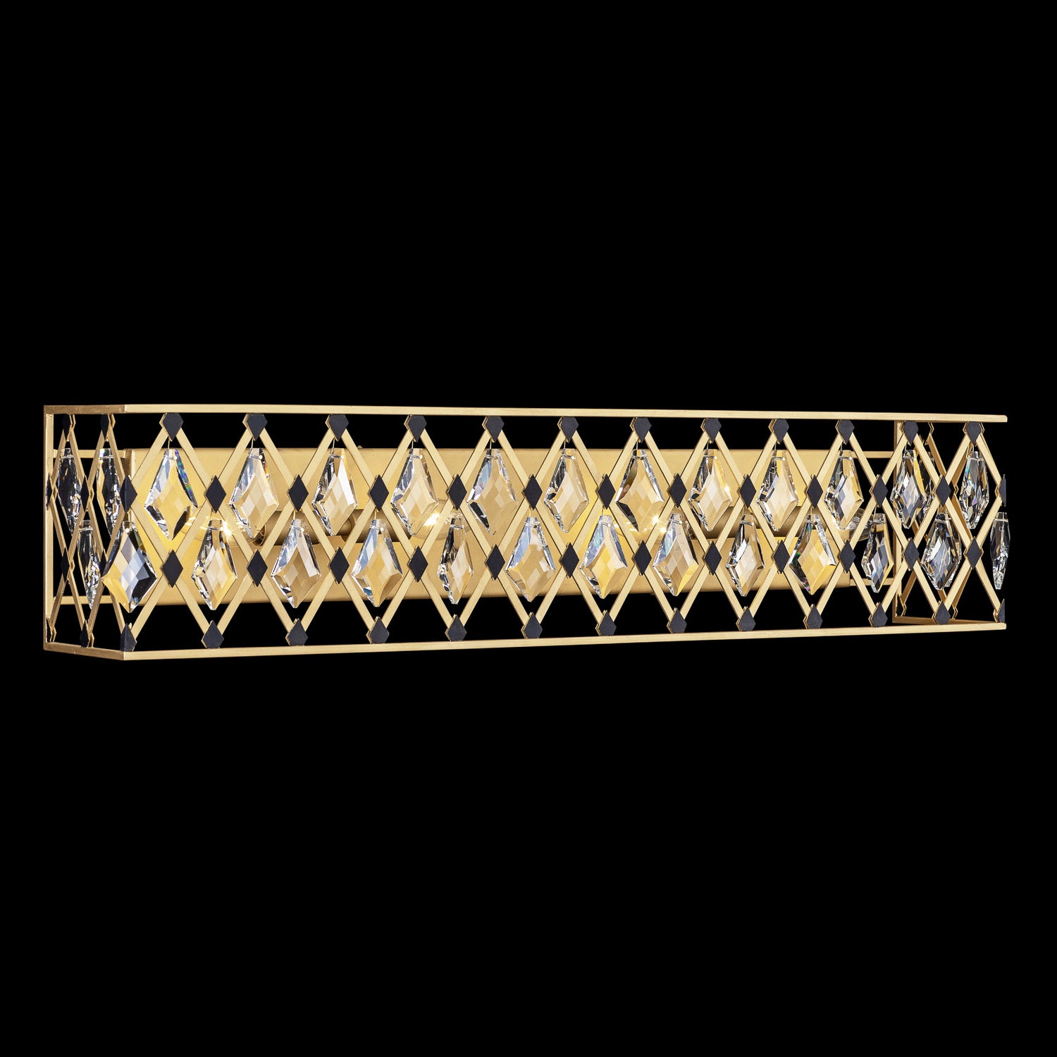 Varaluz - 345B04FGMB - Four Light Bath - Windsor - French Gold/Matte Black