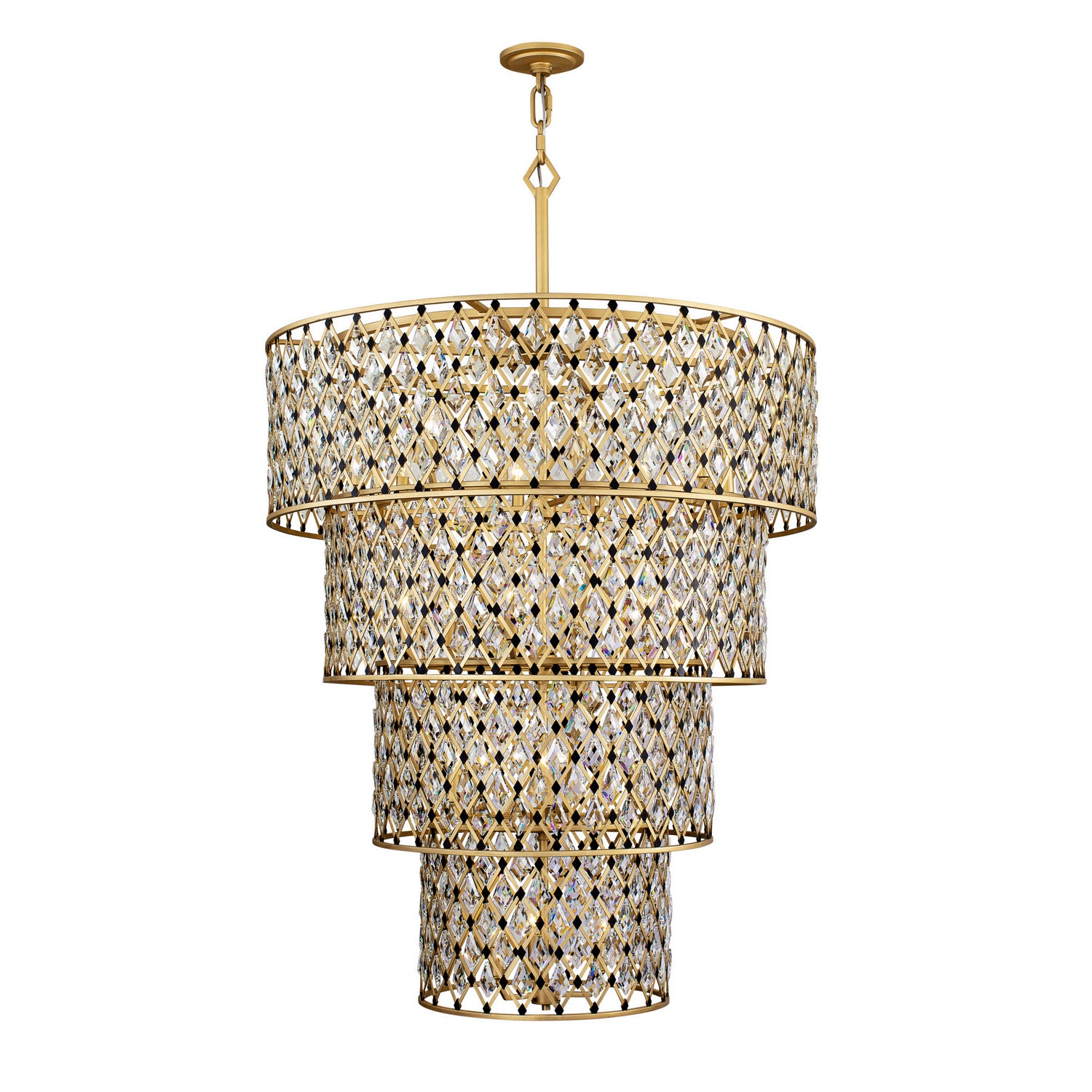Varaluz - 345C21FGMB - 21 Light Chandelier - Windsor - French Gold/Matte Black