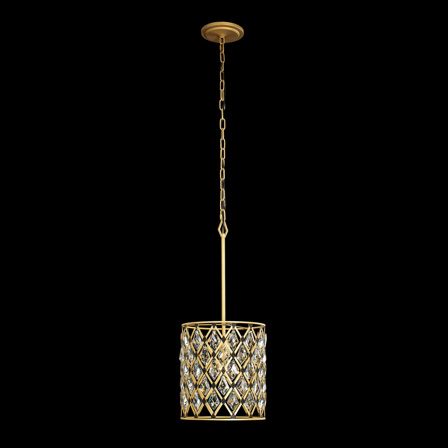 Varaluz - 345P01FGMB - One Light Pendant - Windsor - French Gold/Matte Black