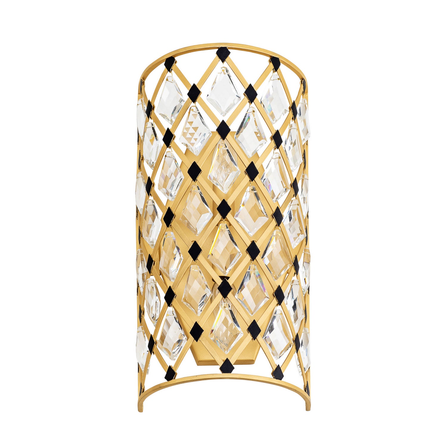 Varaluz - 345W02FGMB - Two Light Wall Sconce - Windsor - French Gold/Matte Black