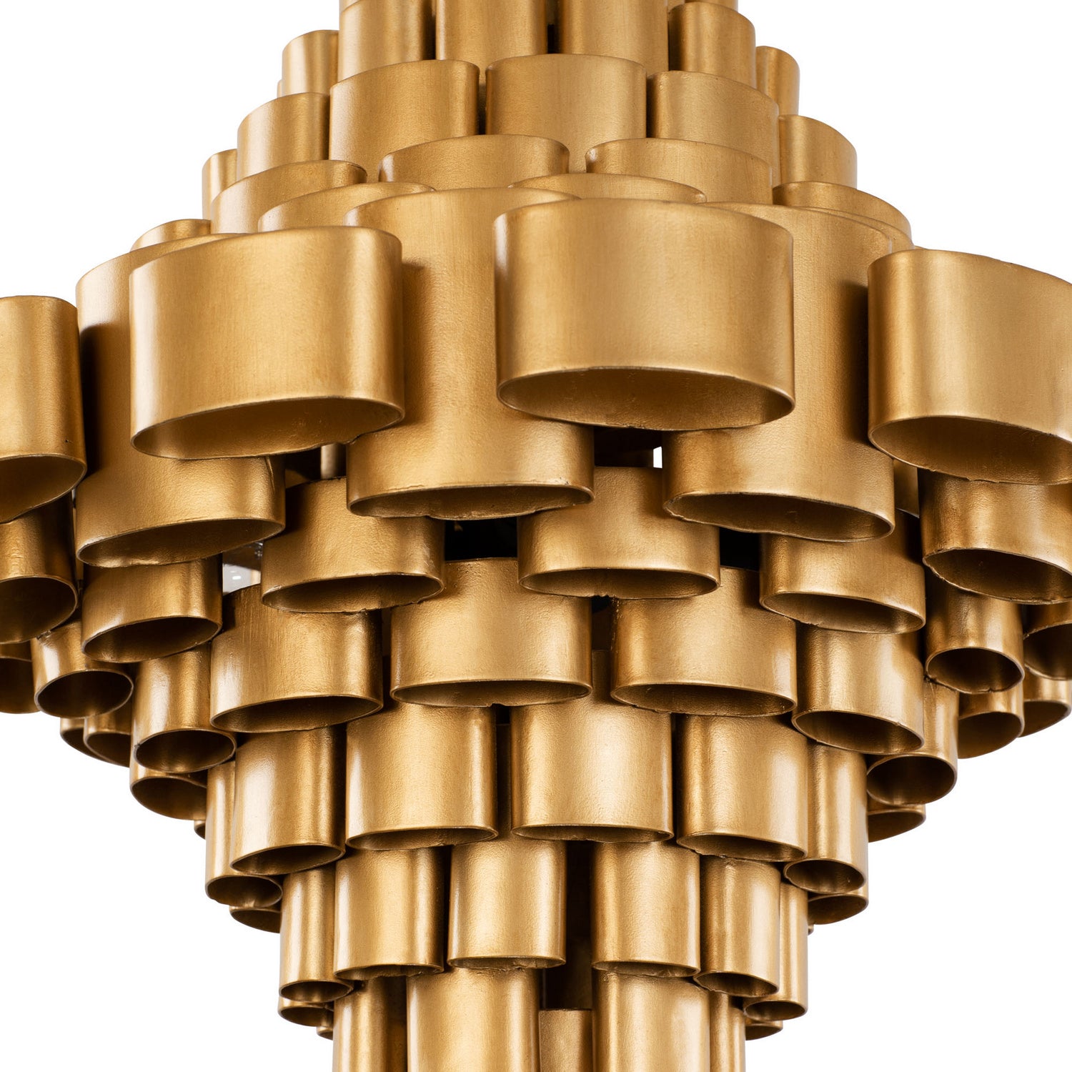 Varaluz - 369F05AGCB - Five Light Foyer Pendant - Totally Tubular - Antique Gold/Carbon Black