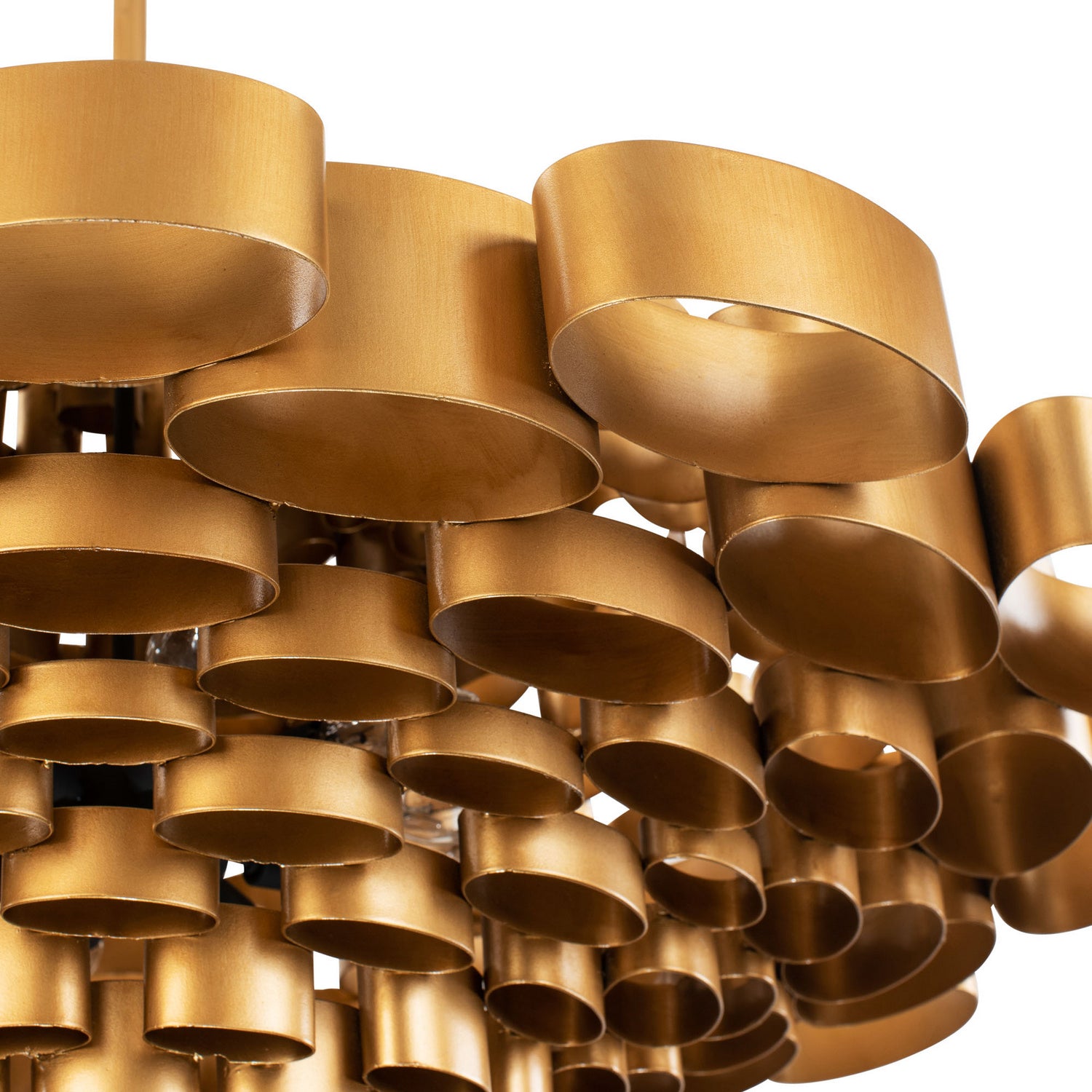 Varaluz - 369P10AGCB - Ten Light Pendant - Totally Tubular - Antique Gold/Carbon Black