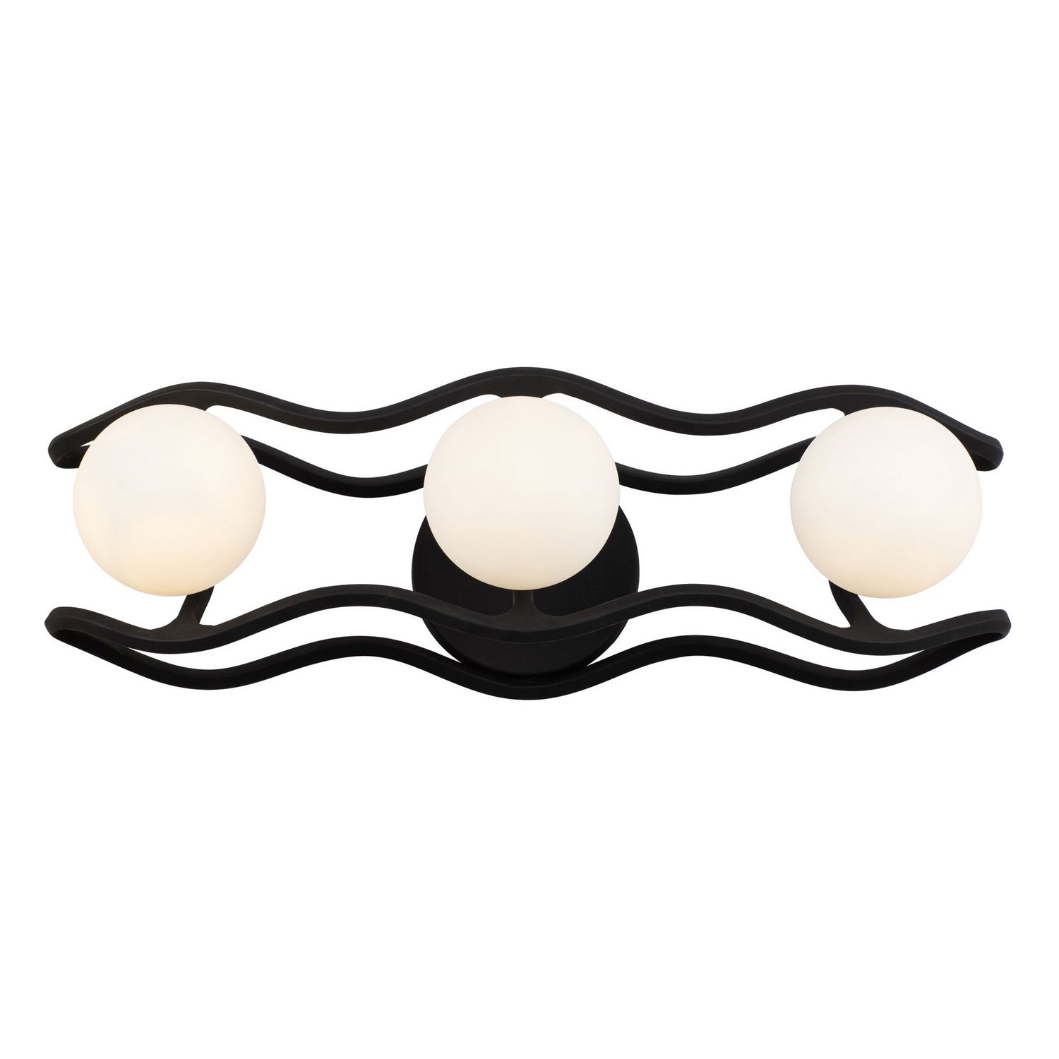 Varaluz - 374B03CBFG - LED Bath - Black Betty - Carbon/French Gold