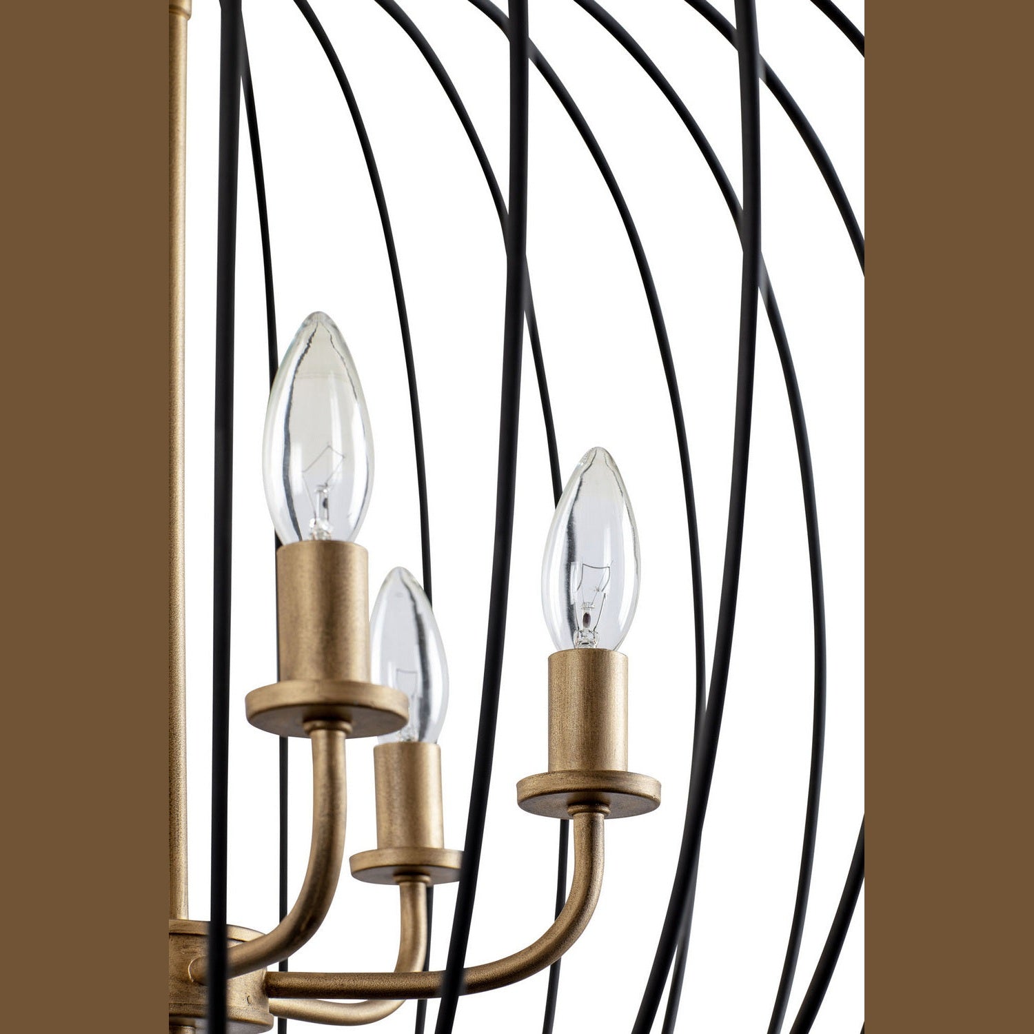 Varaluz - 375P06CBHG - Six Light Pendant - Nico - Carbon/Havana Gold