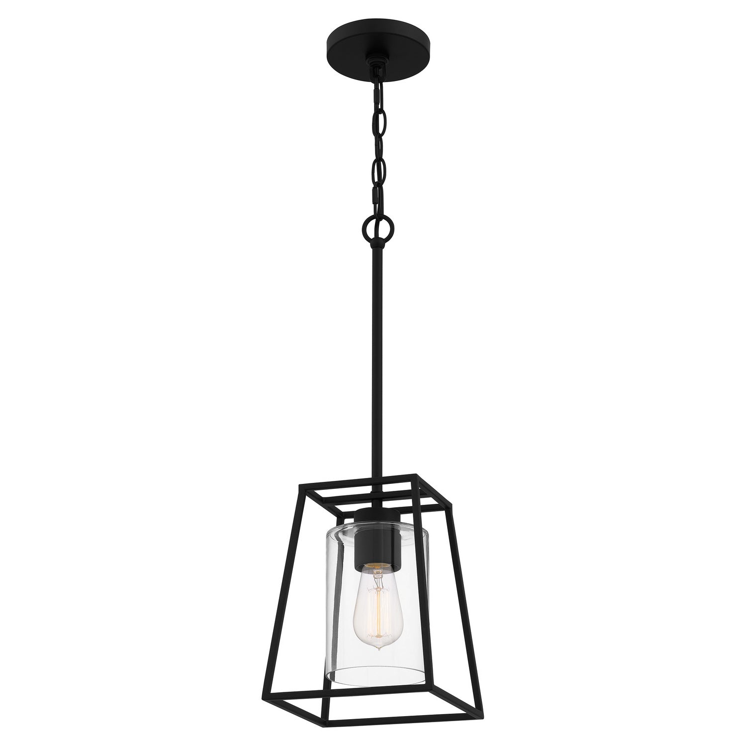 Quoizel - PRC1508MBK - One Light Mini Pendant - Prescott - Matte Black