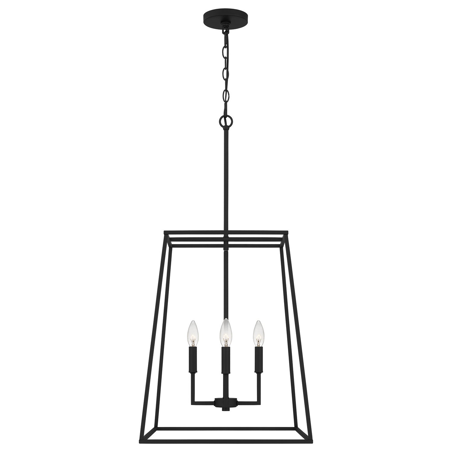 Quoizel - PRC2818MBK - Four Light Pendant - Prescott - Matte Black