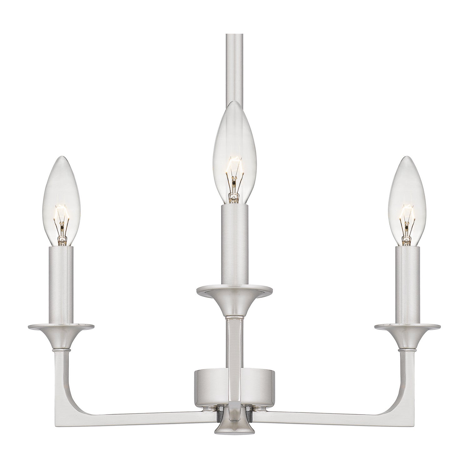 Quoizel - PRC5016BN - Three Light Chandelier - Prescott - Brushed Nickel