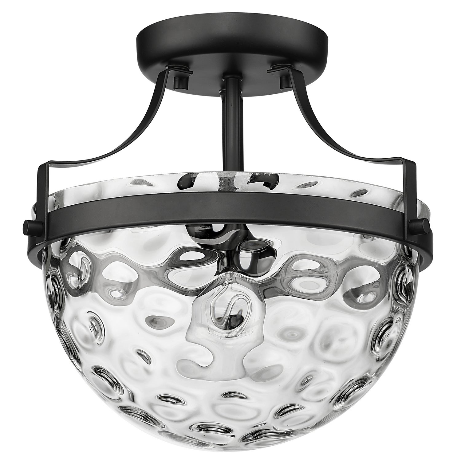 Acclaim Lighting - IN60099BK - One Light Semi-Flush Mount - Quinn - Matte Black