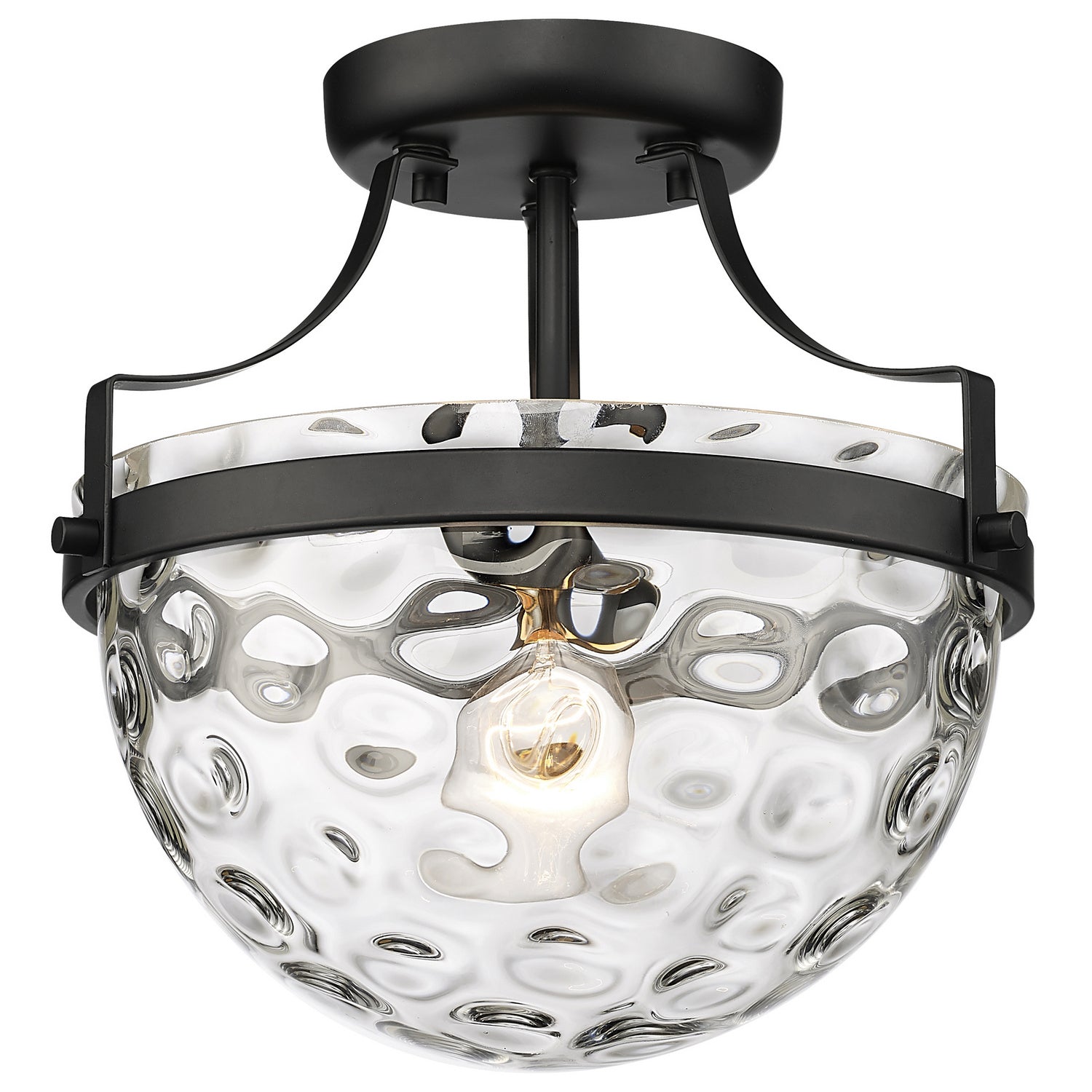Acclaim Lighting - IN60099BK - One Light Semi-Flush Mount - Quinn - Matte Black