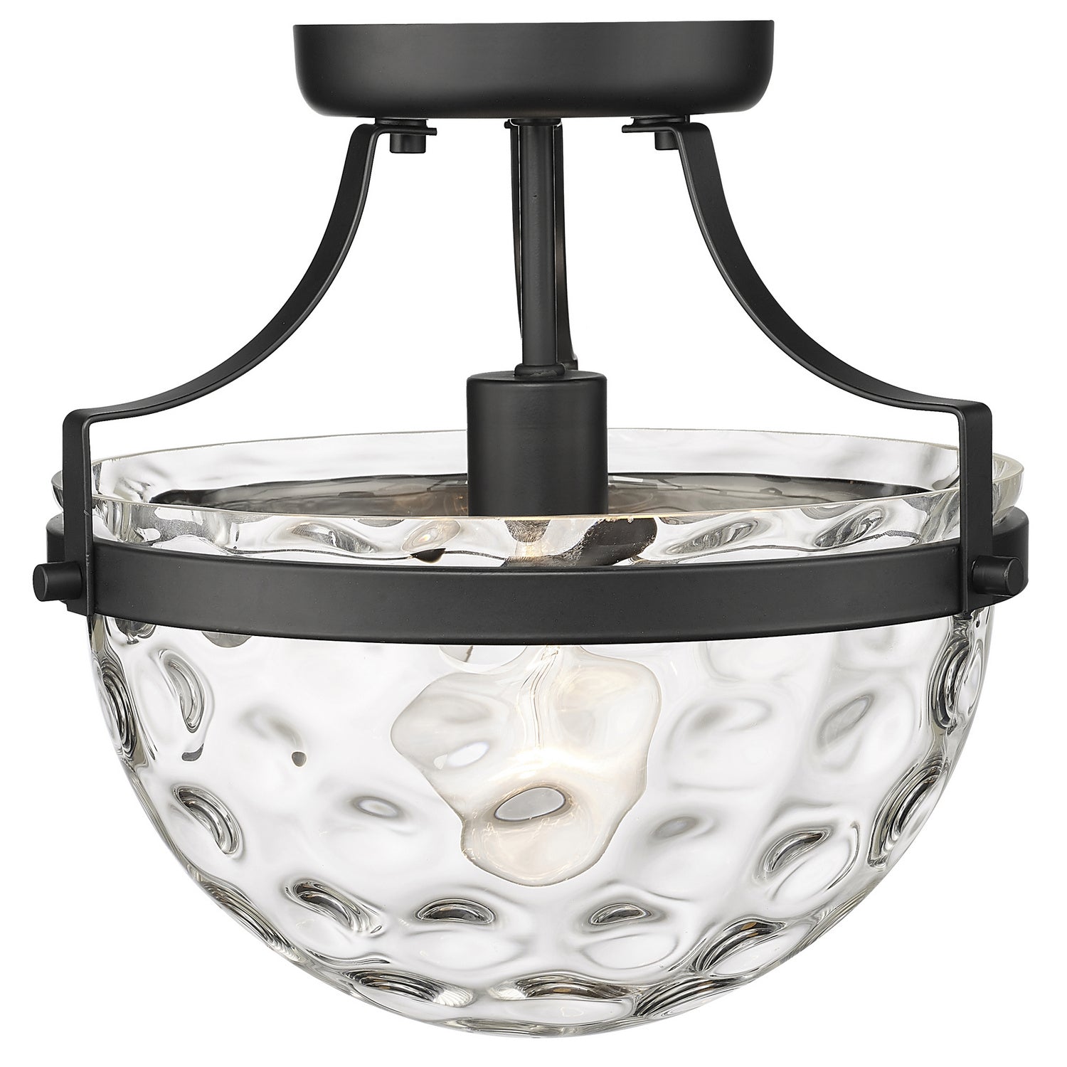 Acclaim Lighting - IN60099BK - One Light Semi-Flush Mount - Quinn - Matte Black