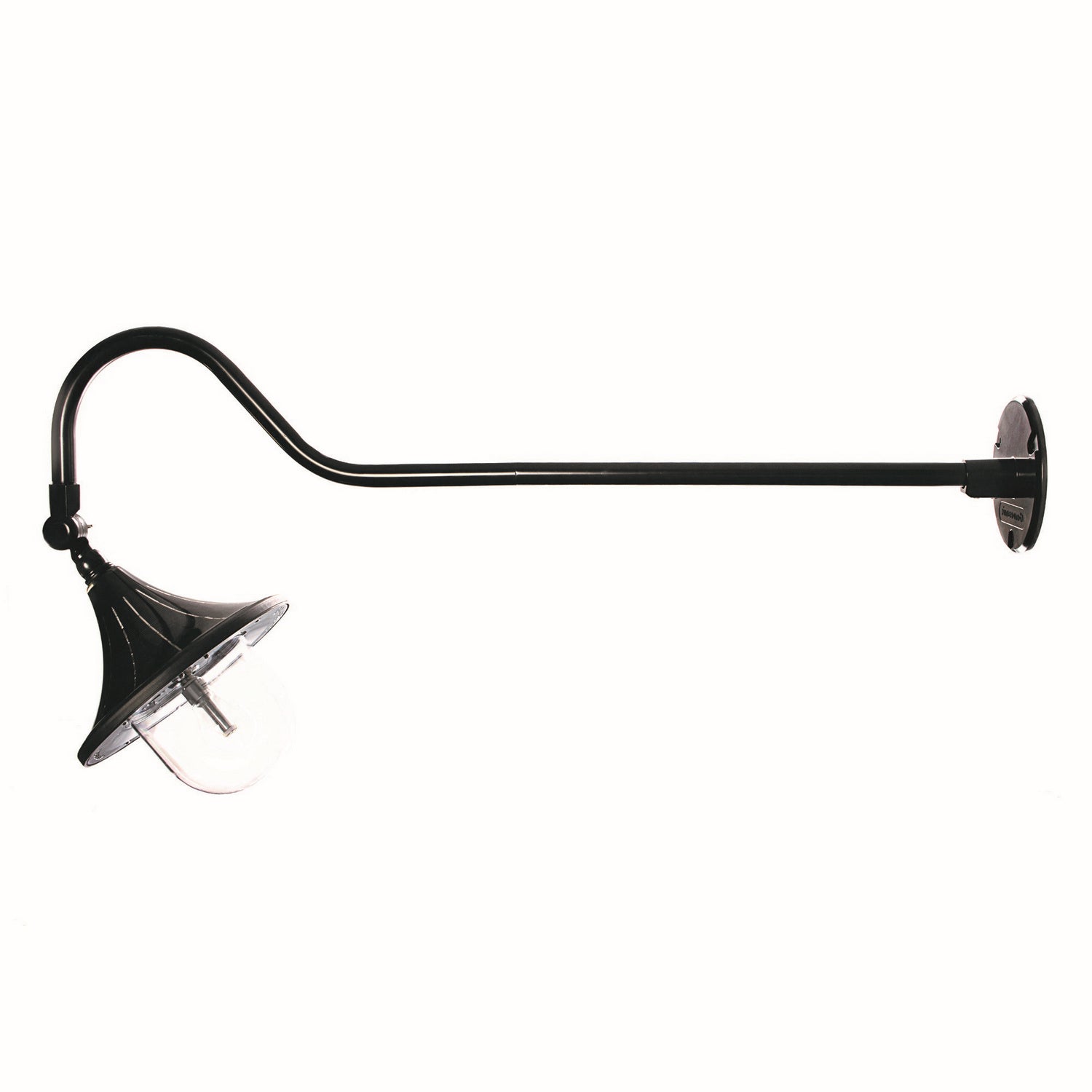 Gama Sonic - 119B50044 - One Light Gooseneck Mount - Black