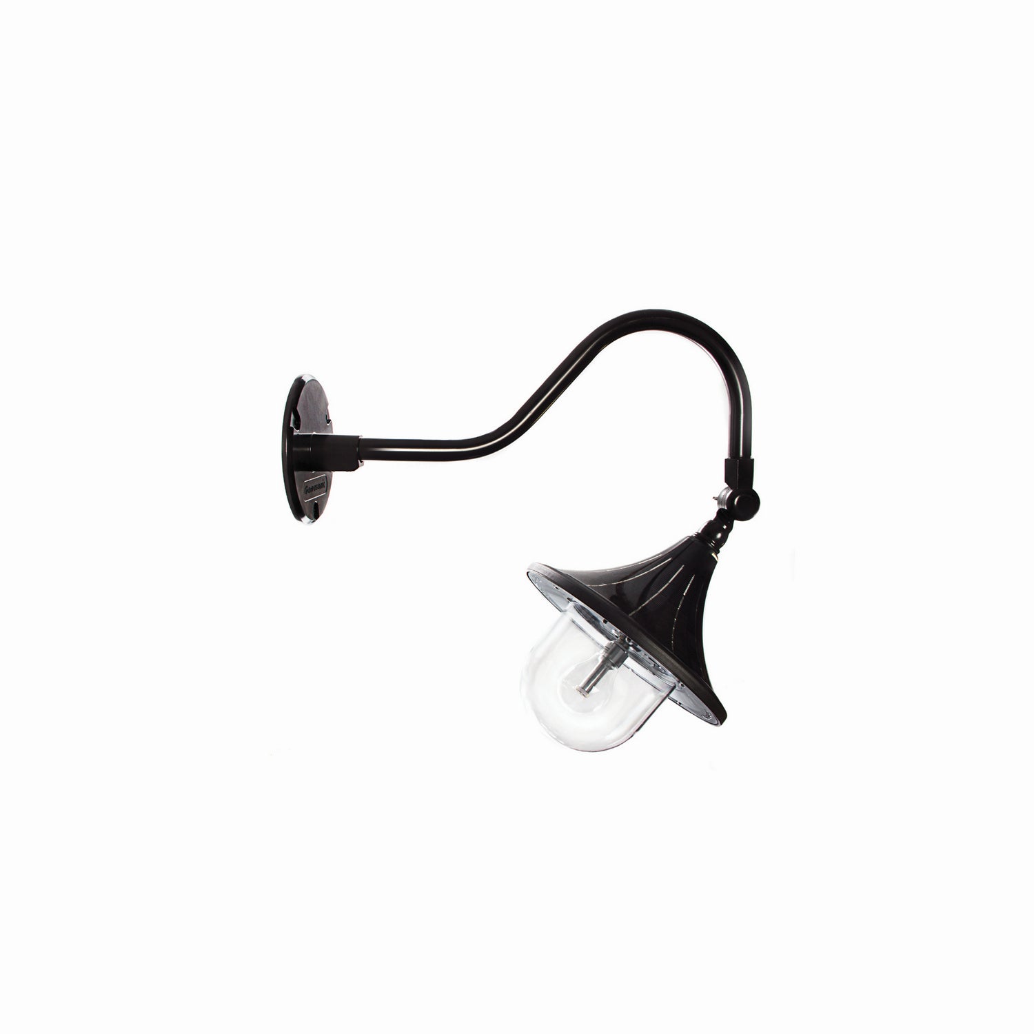 Gama Sonic - 119B50044 - One Light Gooseneck Mount - Black