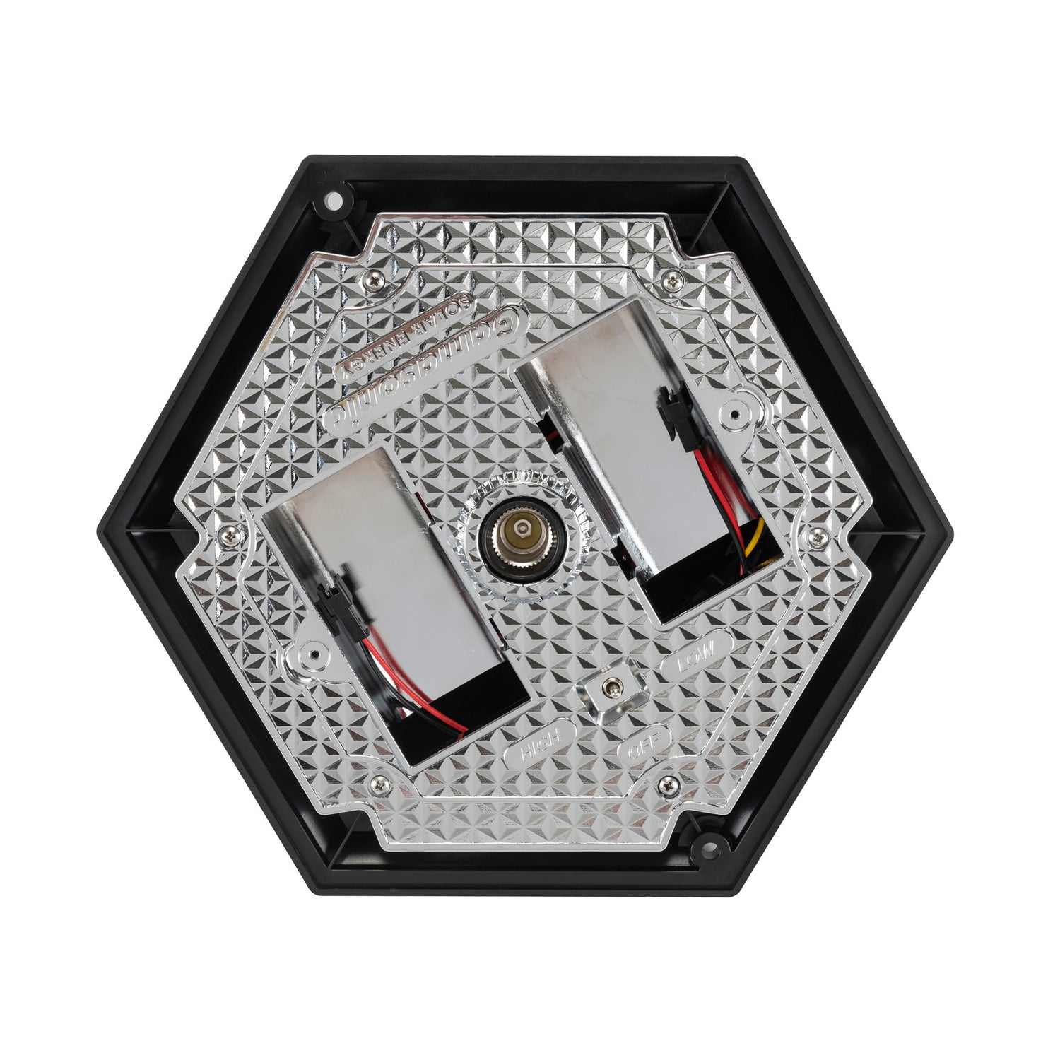 Gama Sonic - 94BM500D2 - Solar Lamp Post with Double Downward Lights - Black