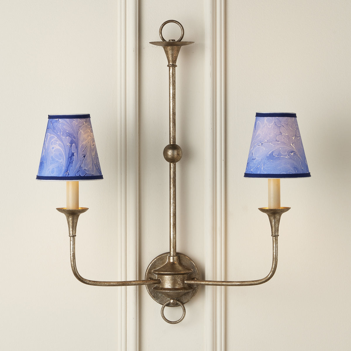 Currey and Company - 0900-0013 - Chandelier Shade - Marble Collection - Blue
