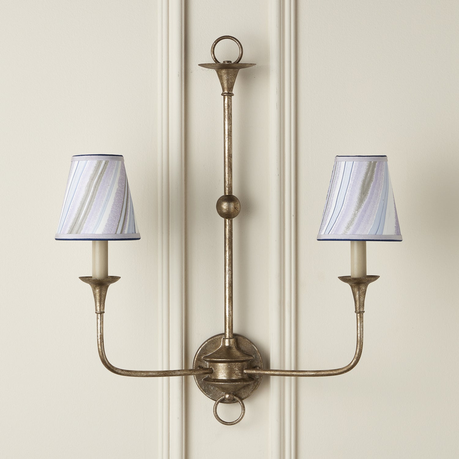Currey and Company - 0900-0017 - Chandelier Shade - Marble Collection - Lilac/Blue Agate