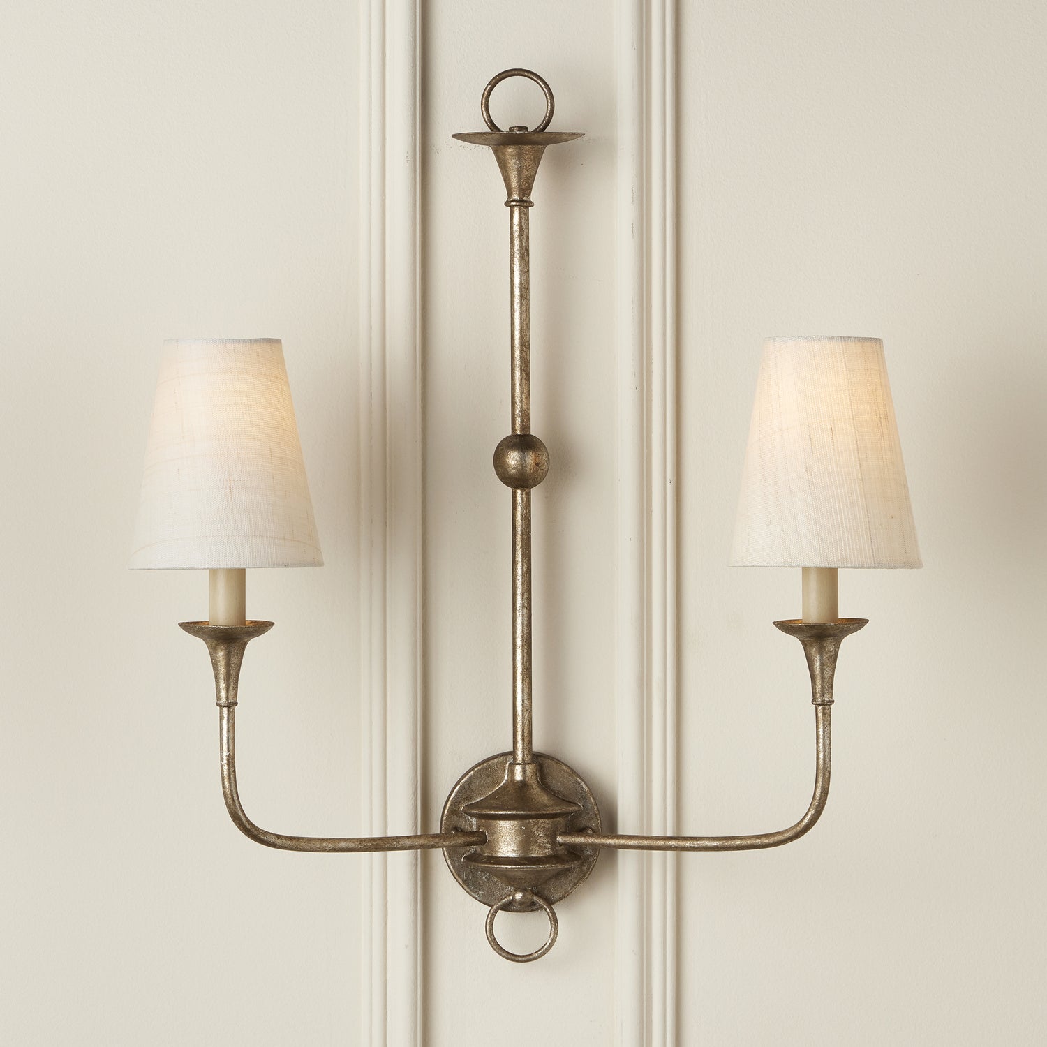 Currey and Company - 0900-0025 - Chandelier Shade - Ivory Fine Grasscloth Tapered Chandelier Shade - Light Natural