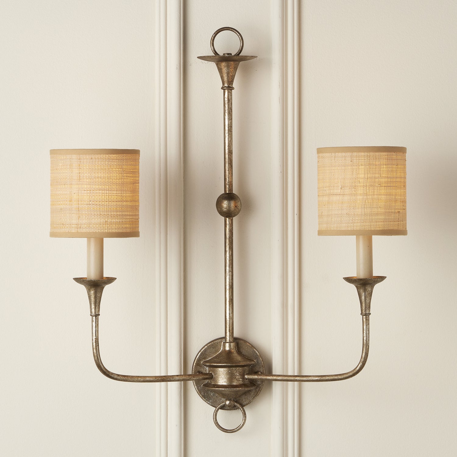 Currey and Company - 0900-0028 - Chandelier Shade - Natural Grasscloth Collection - Natural